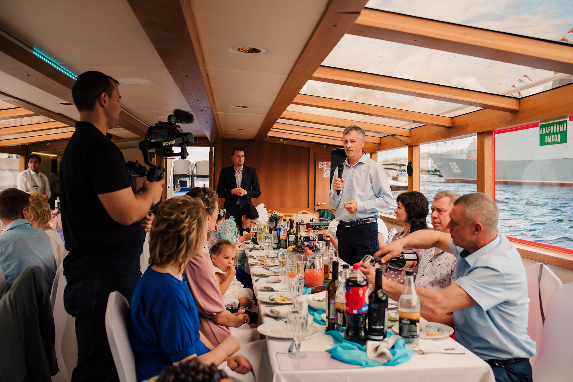 Юля и Андрей. Банкет на воде. Семейный и Свадебный фотограф. Санкт-Петербург. Пушкин