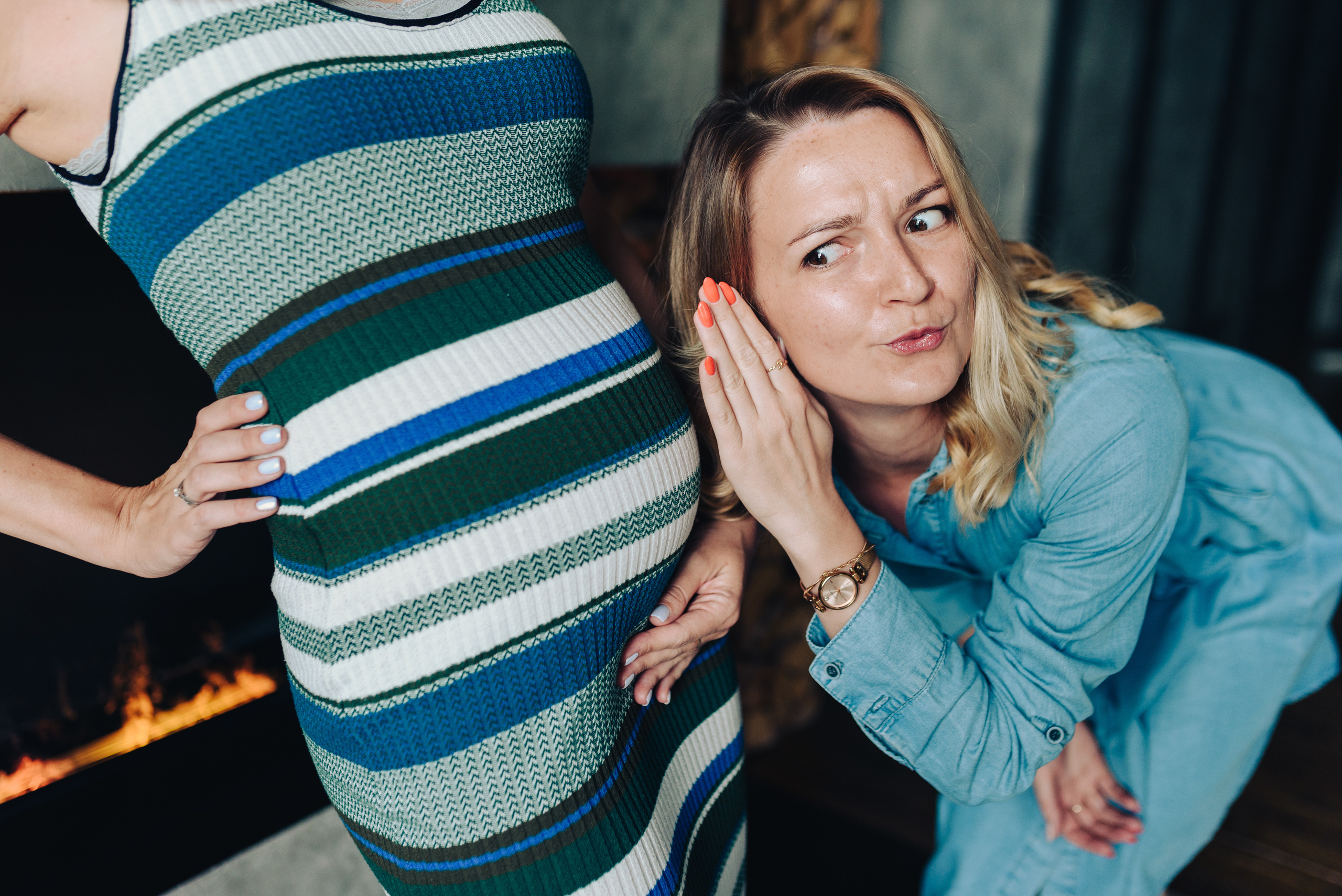 В ожидании чуда, фотосессия беременной девушки в студии. Свадебный фотограф в Спб Сергей Баланян