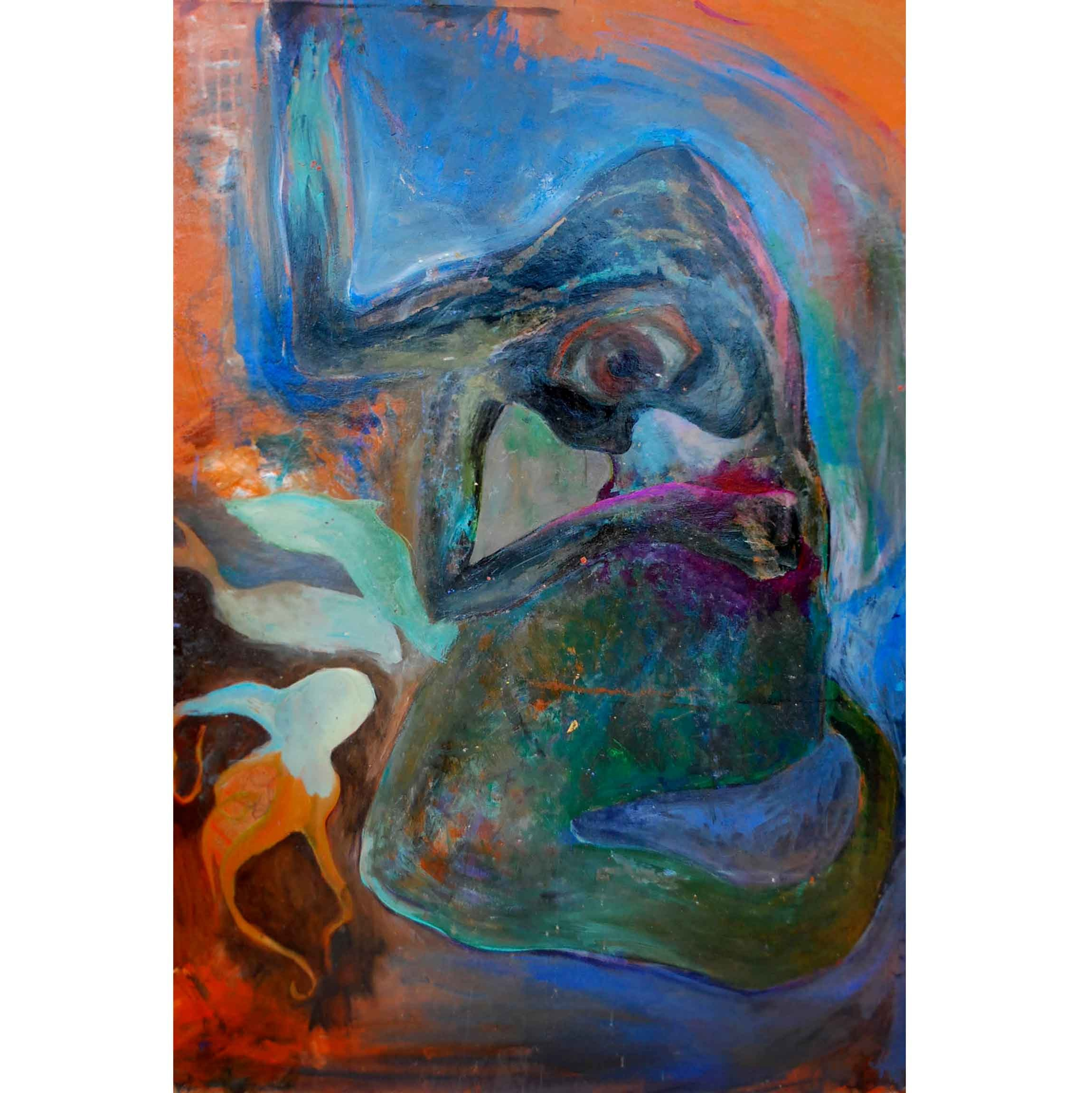 РУСАЛКА. холст, масло живопись художник Перепеченова Анна