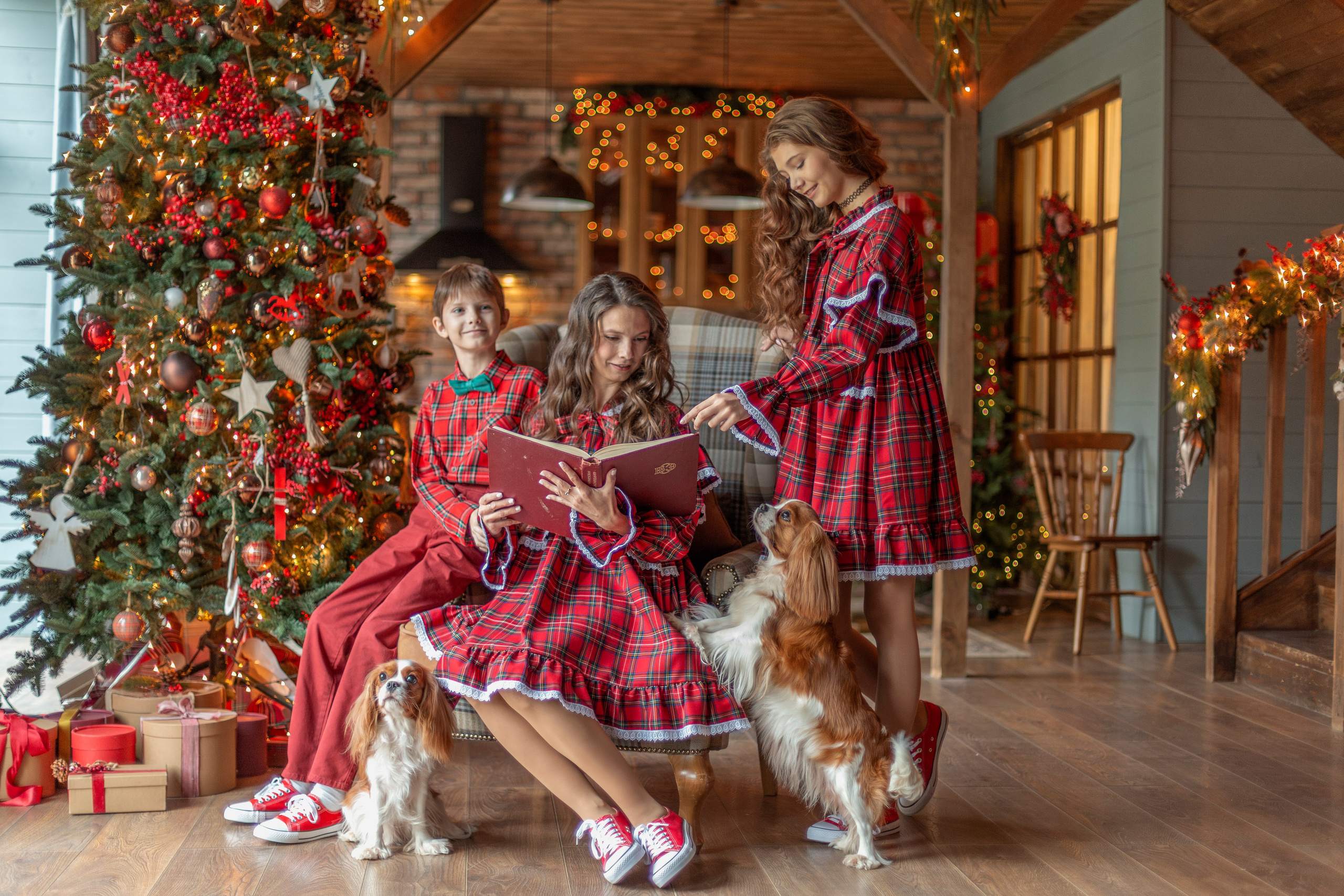 Новогодние фотокарточки. Семейный и детский фотограф в Москве Алёна Кораблина