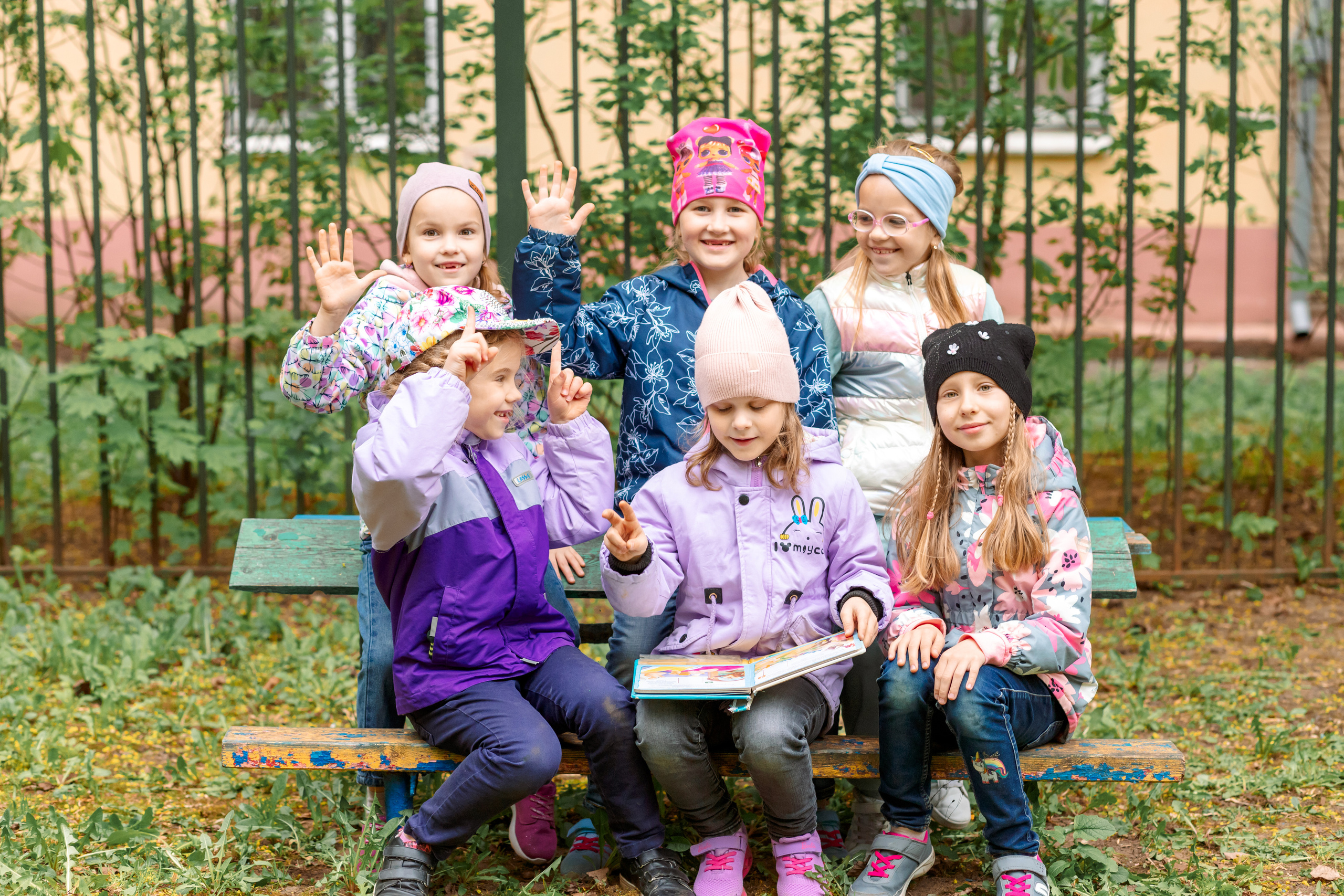 фотосессия в детском саду на улице