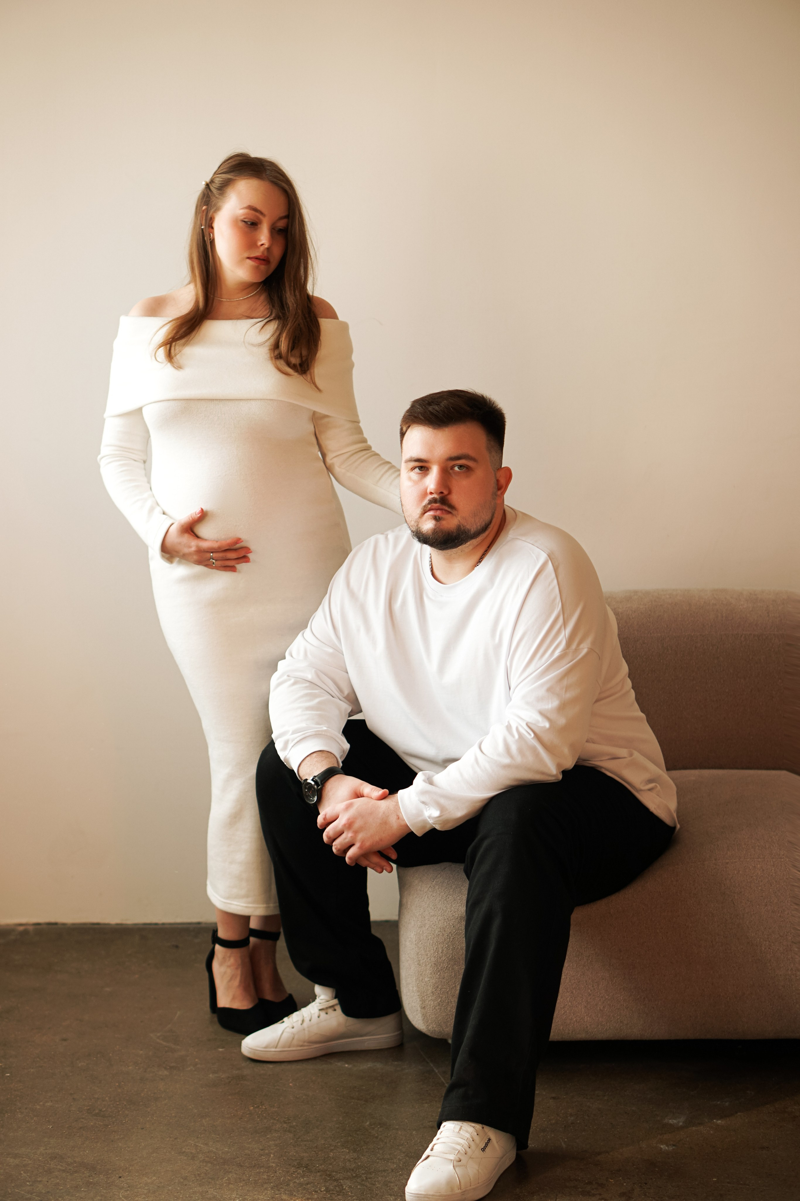 Беременность студия. Фотограф Москва — Полина Робин