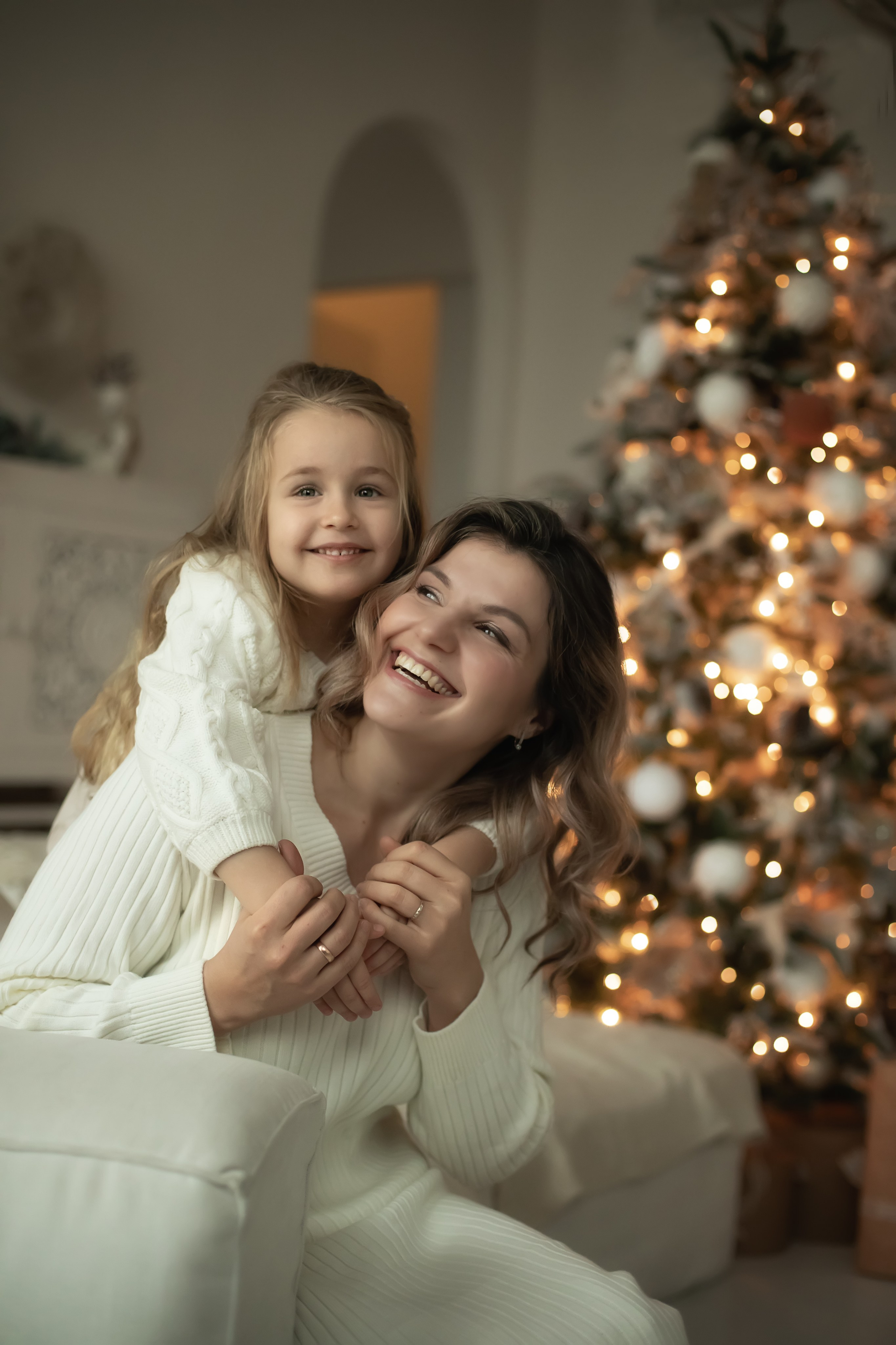 Новогодняя семейная съемка в студии. ФОТОГРАФ