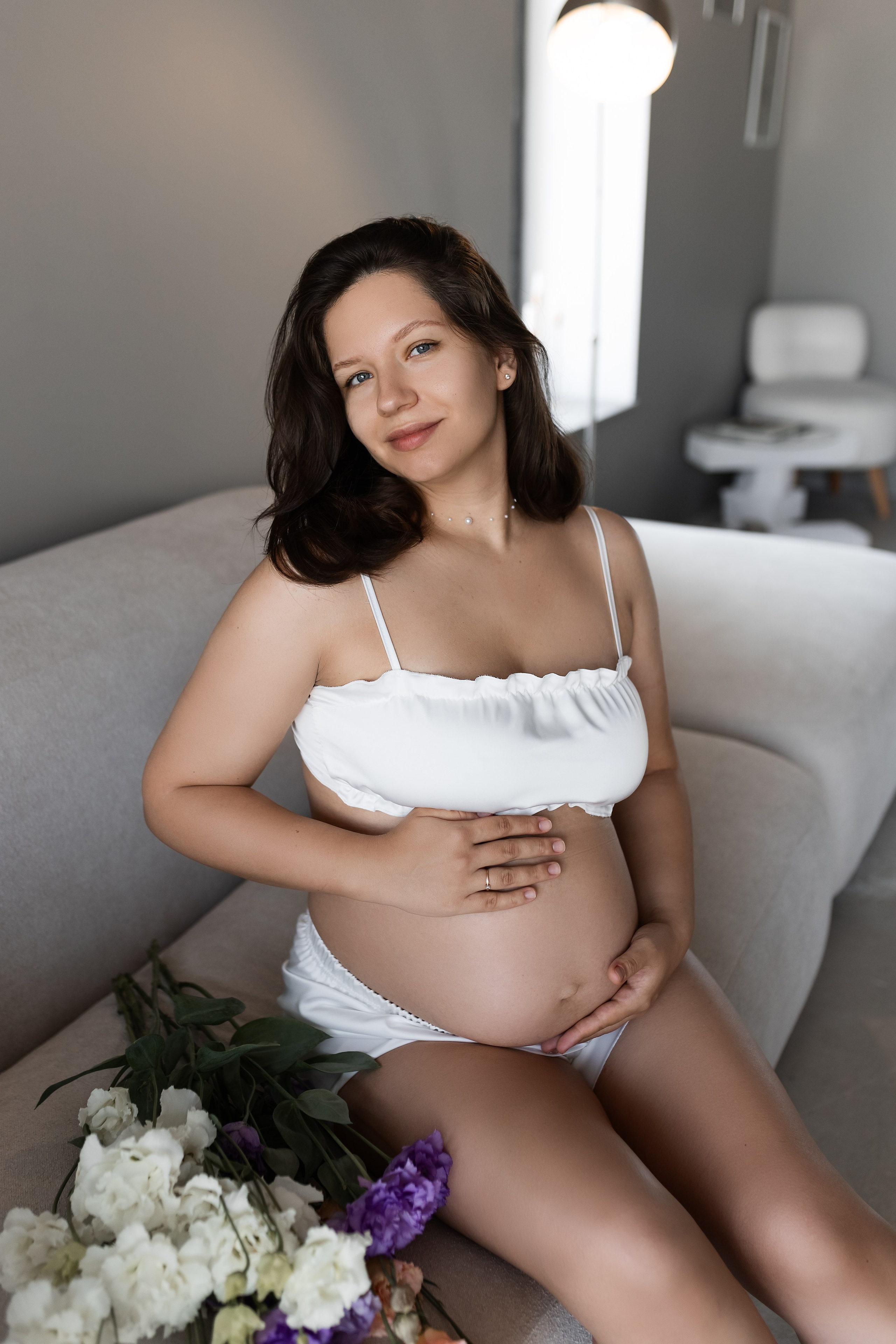 Фотосессия беременности в студии. Фотограф в Белгороде|Юлия oohphotojulii|Семейный и персональный фотограф