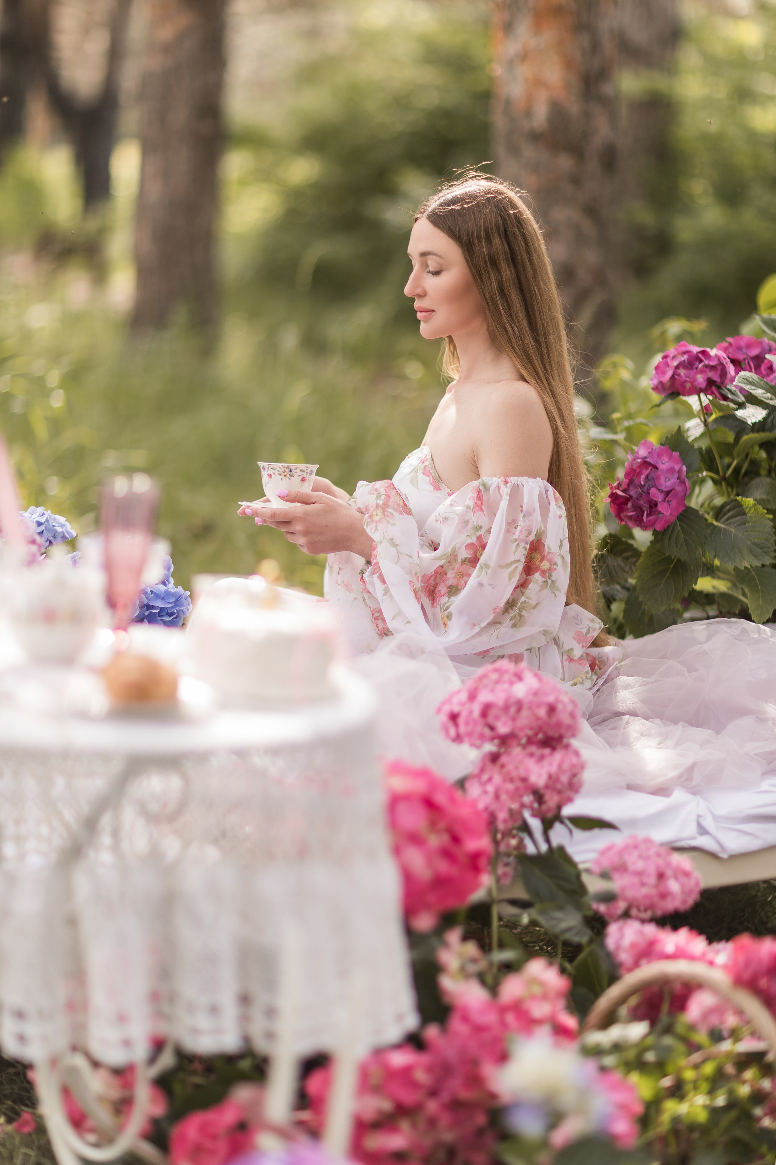 Пикник гортензия. Семейный и детский фотограф Краснодар Валерия Власенко