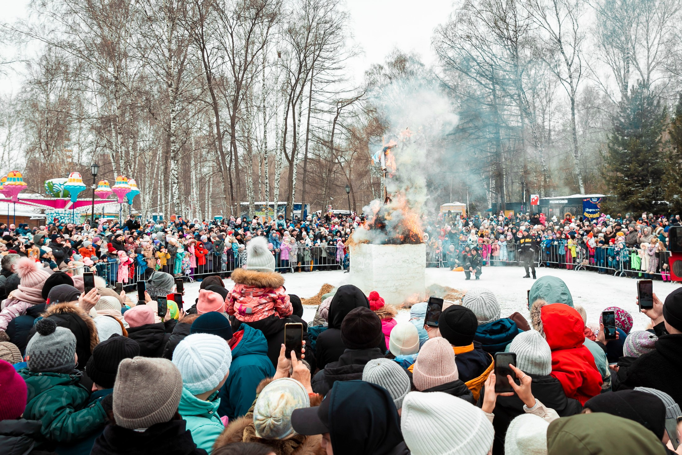 Масленица в берёзовой роще. Фотограф в Новосибирске Сергей Белов