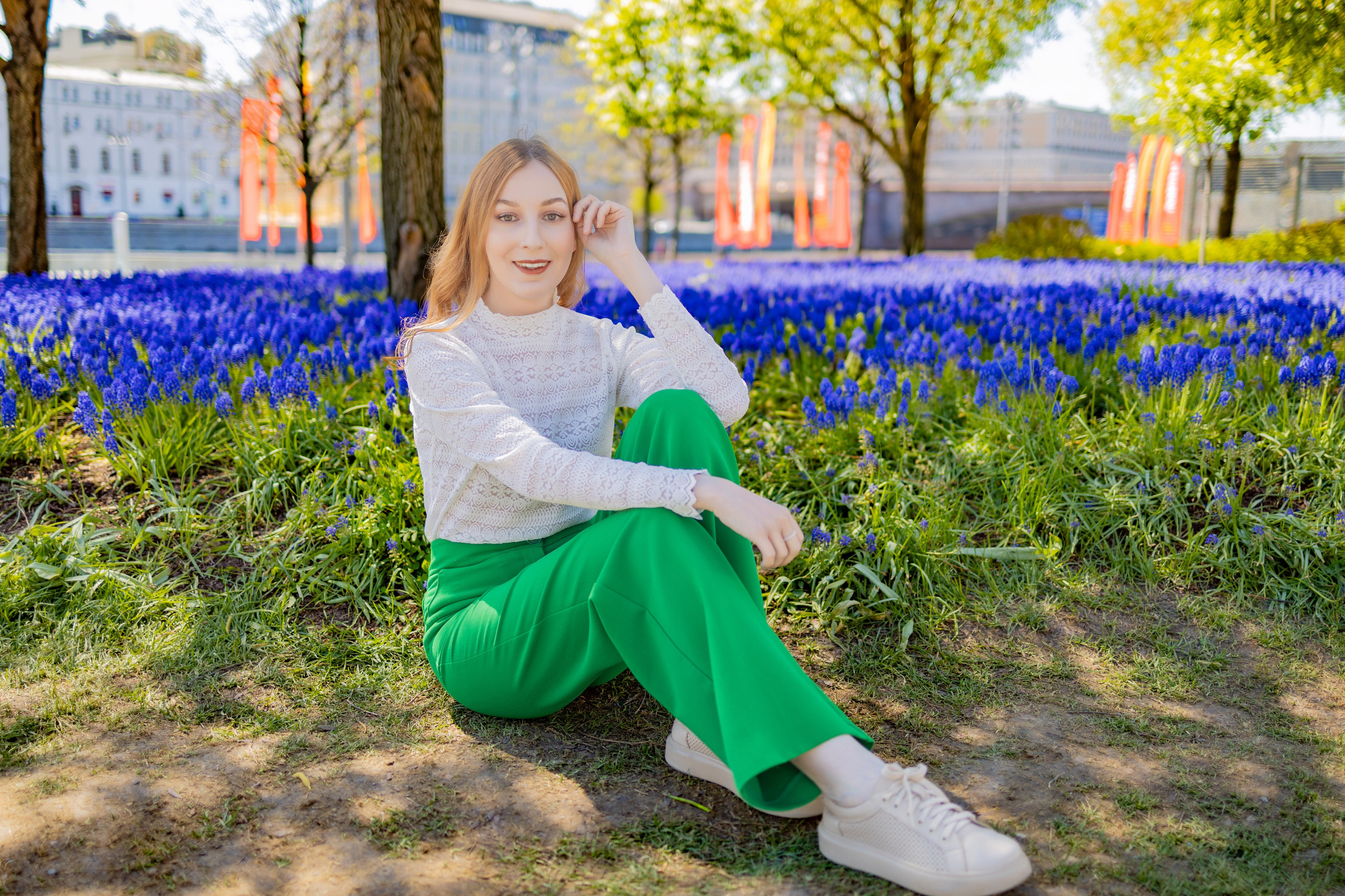 Весенняя прогулка с Еленой по Патриаршим. Репортажный, семейный и студийный фотограф в Москве Демин Алексей