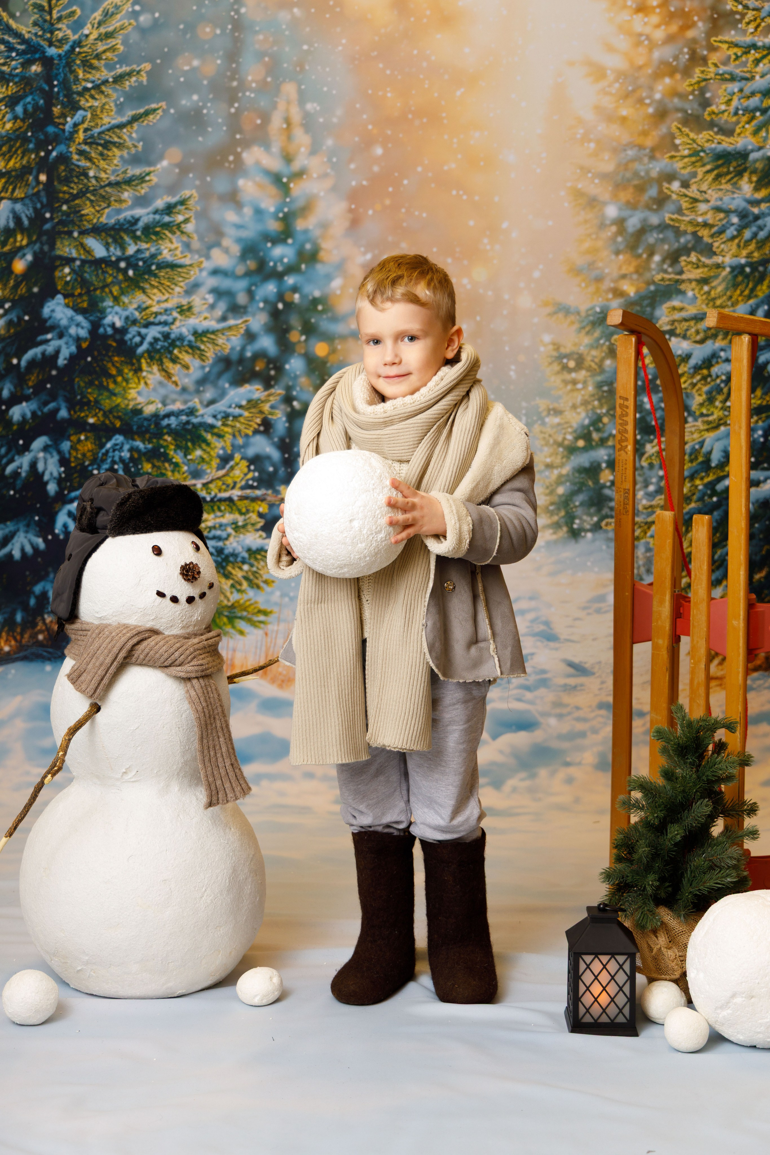 Зимний лес. Детская фотостудия Москва