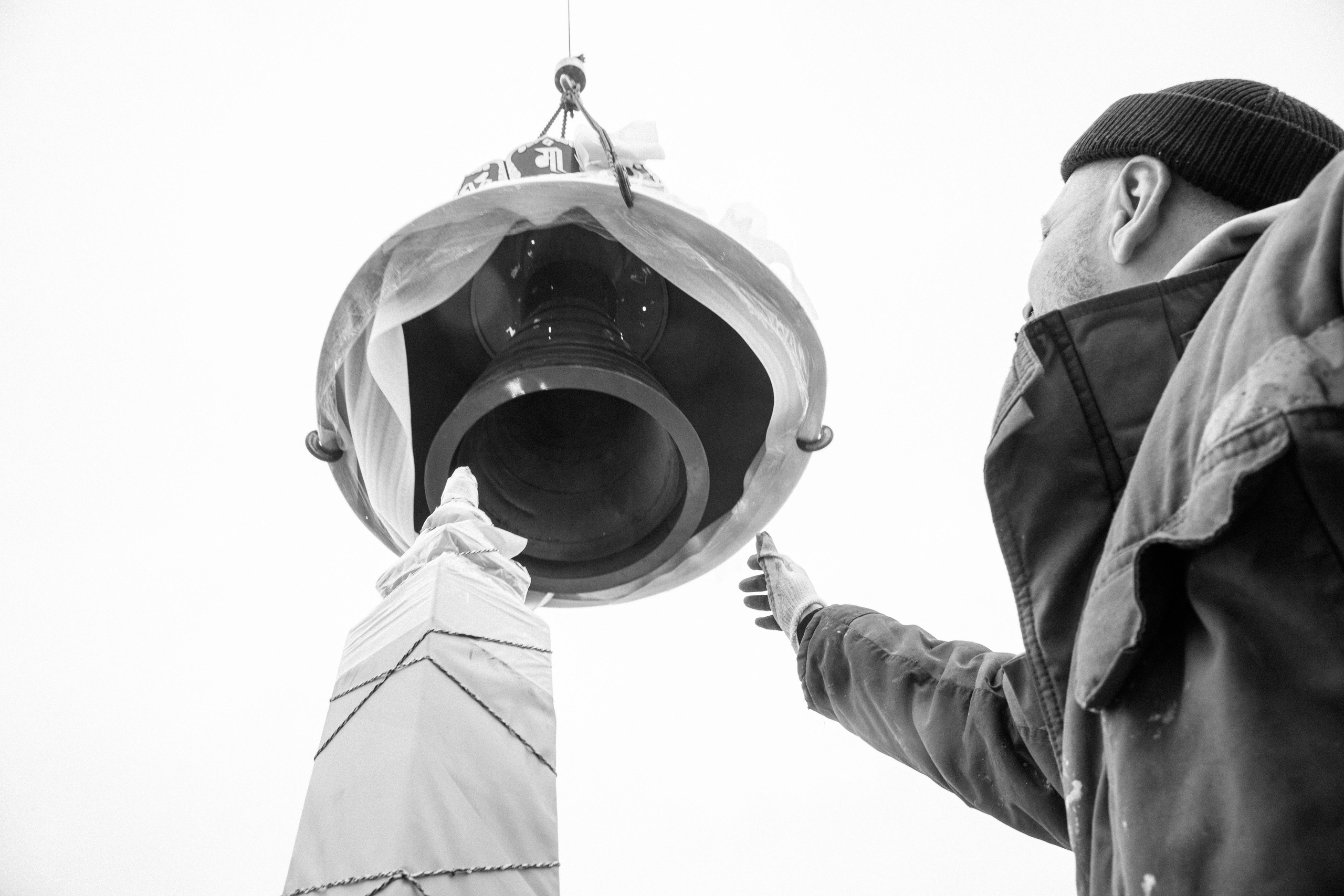 Строительство Ступы в Яхроме. Фотография, как она есть