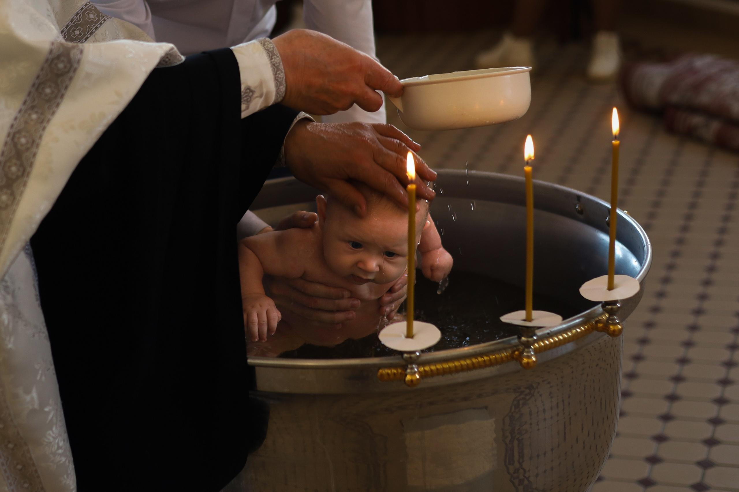 Таинство крещения. Фотограф новорожденных Саратов