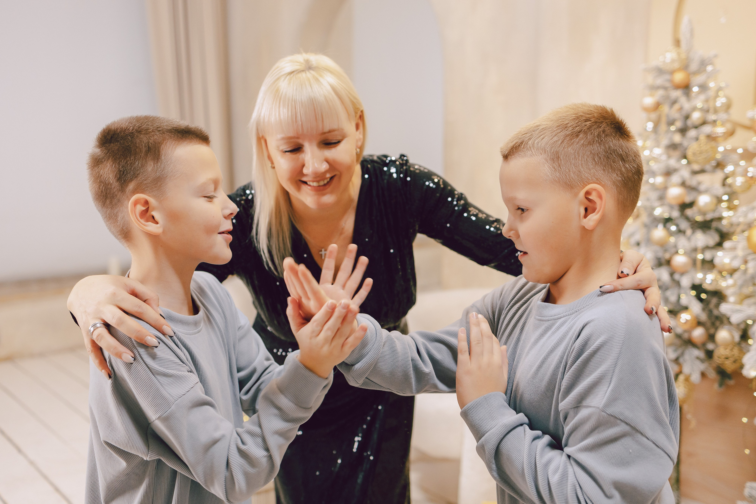 Семейная новогодняя фотосессия. Семейный Фотограф в Москве Евгения Симоненко
