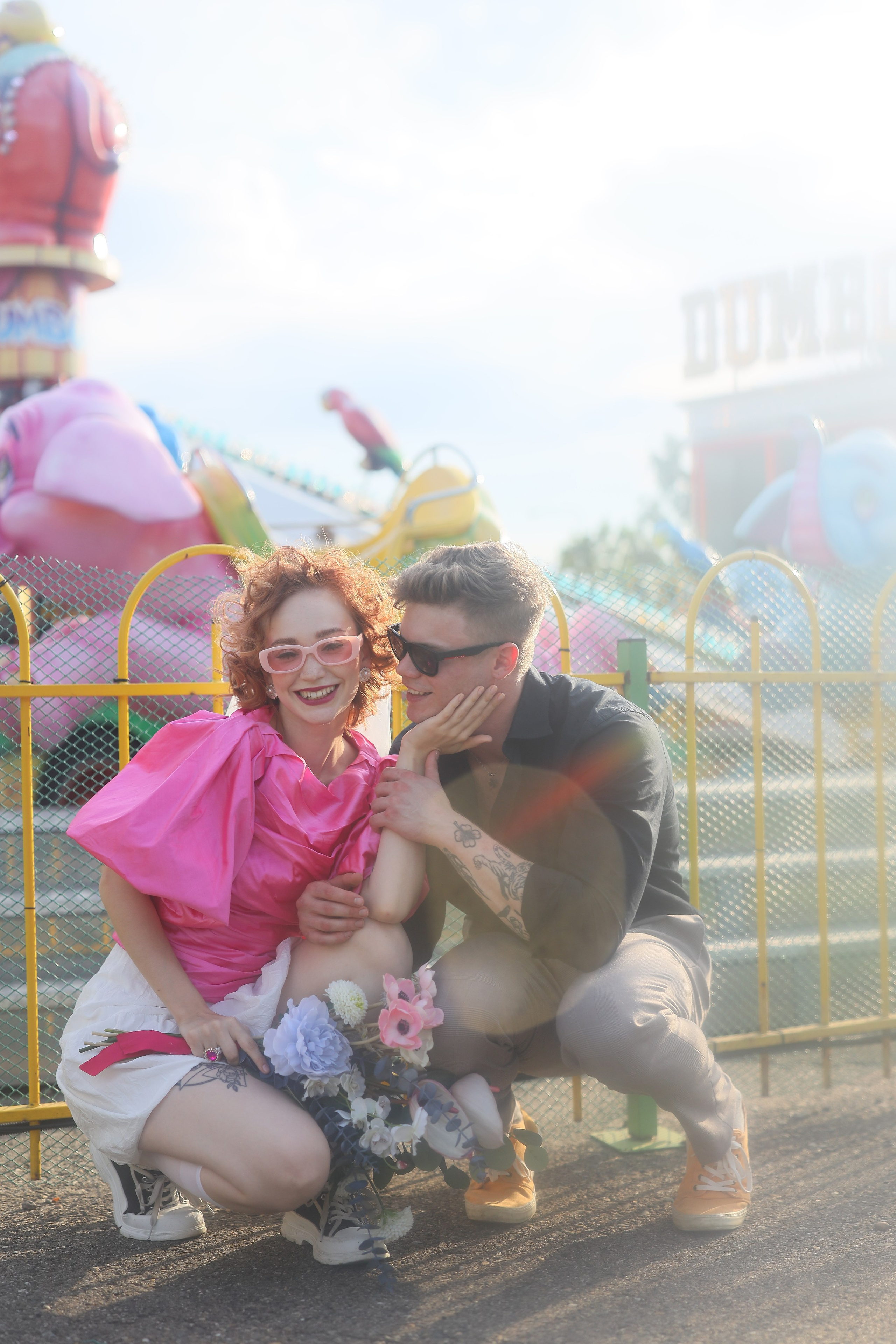 Свадебная фотосессия в парке аттракционов. Свадебный и семейный фотограф в Абхазии Жанна Соснина