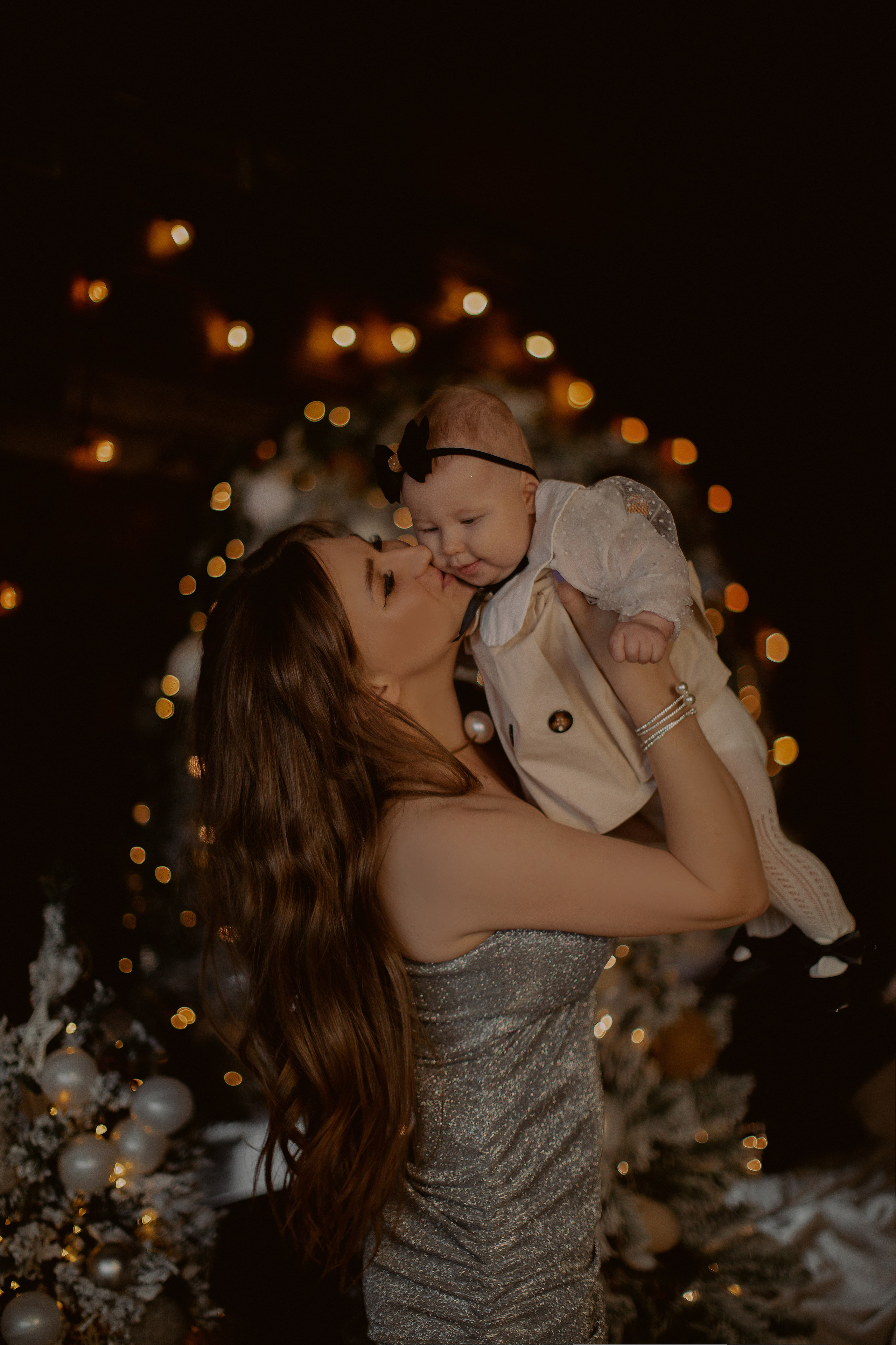 Первая новогодняя фотосессия малышки Эмилии. Фотограф в Нижнем Новгороде