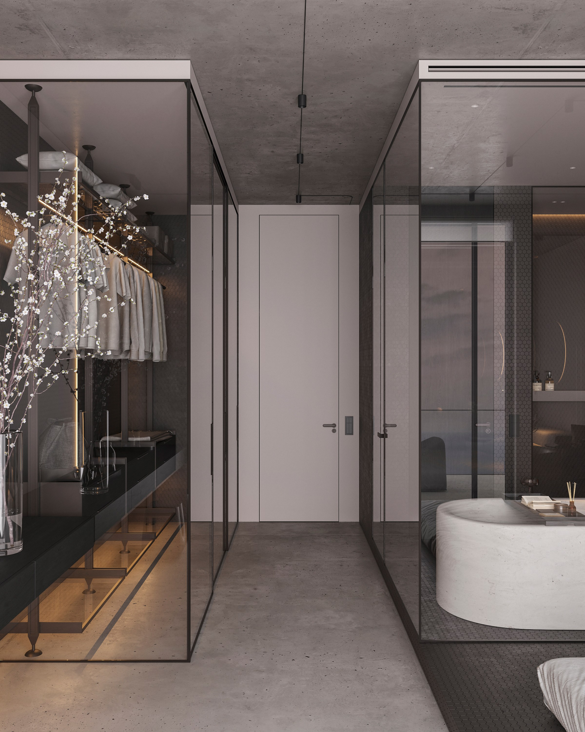 LUXURIOUS SIMPLICITY | BLACK CONCEPT. Interior Visualization by Valerie Stetyukevich