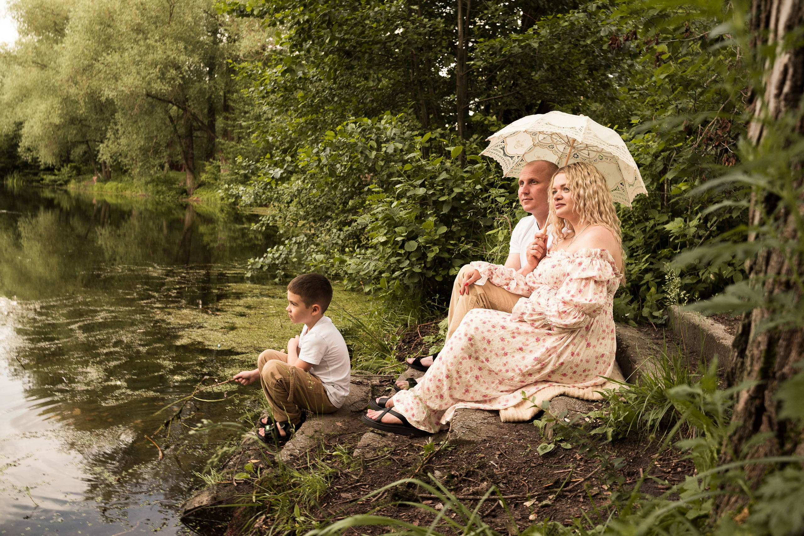 БЕРЕМЕННОСТЬ Наталья с семьей. Фотограф Ксения Огородова портфолио