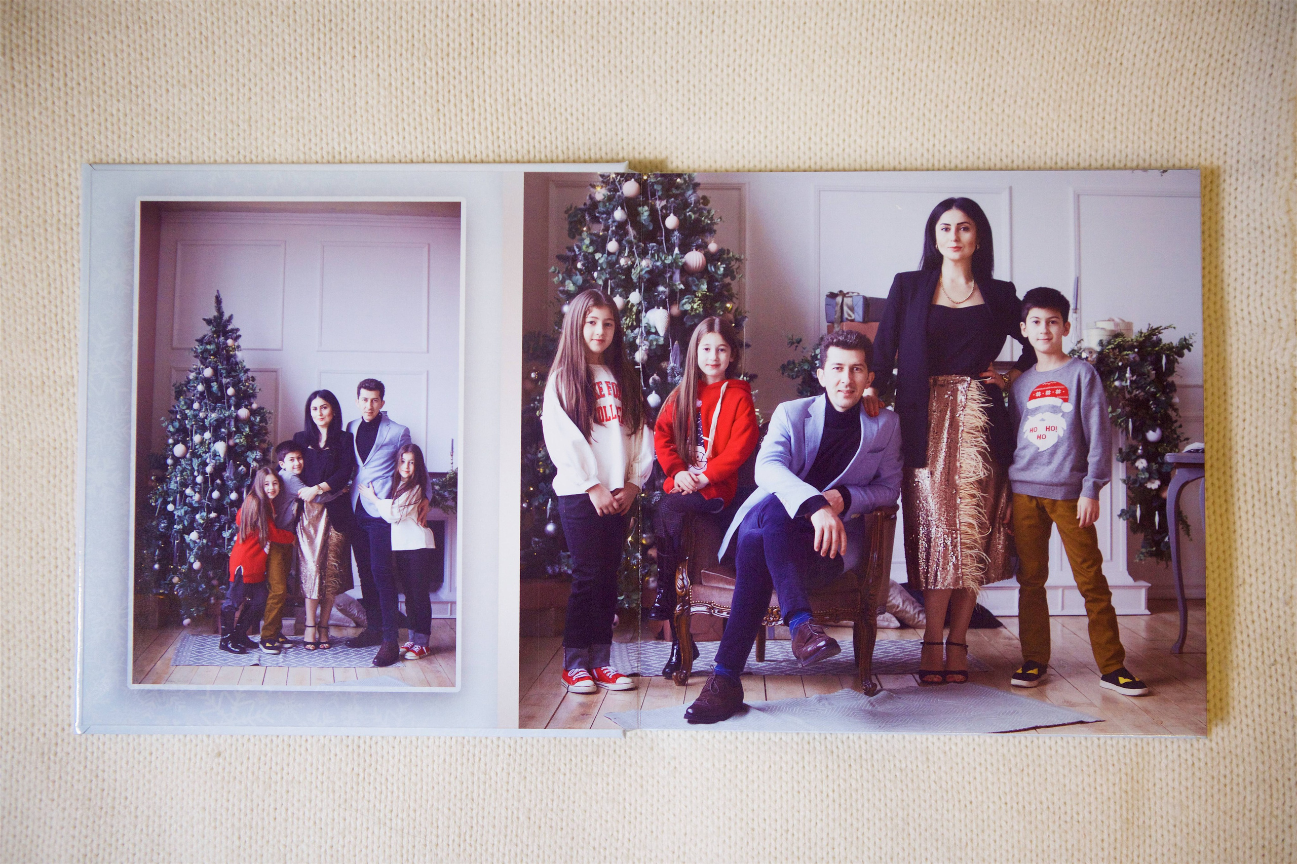 Большая дружная семья в Рождественской фотостудии. Фотохудожник Наталия Кирсанова