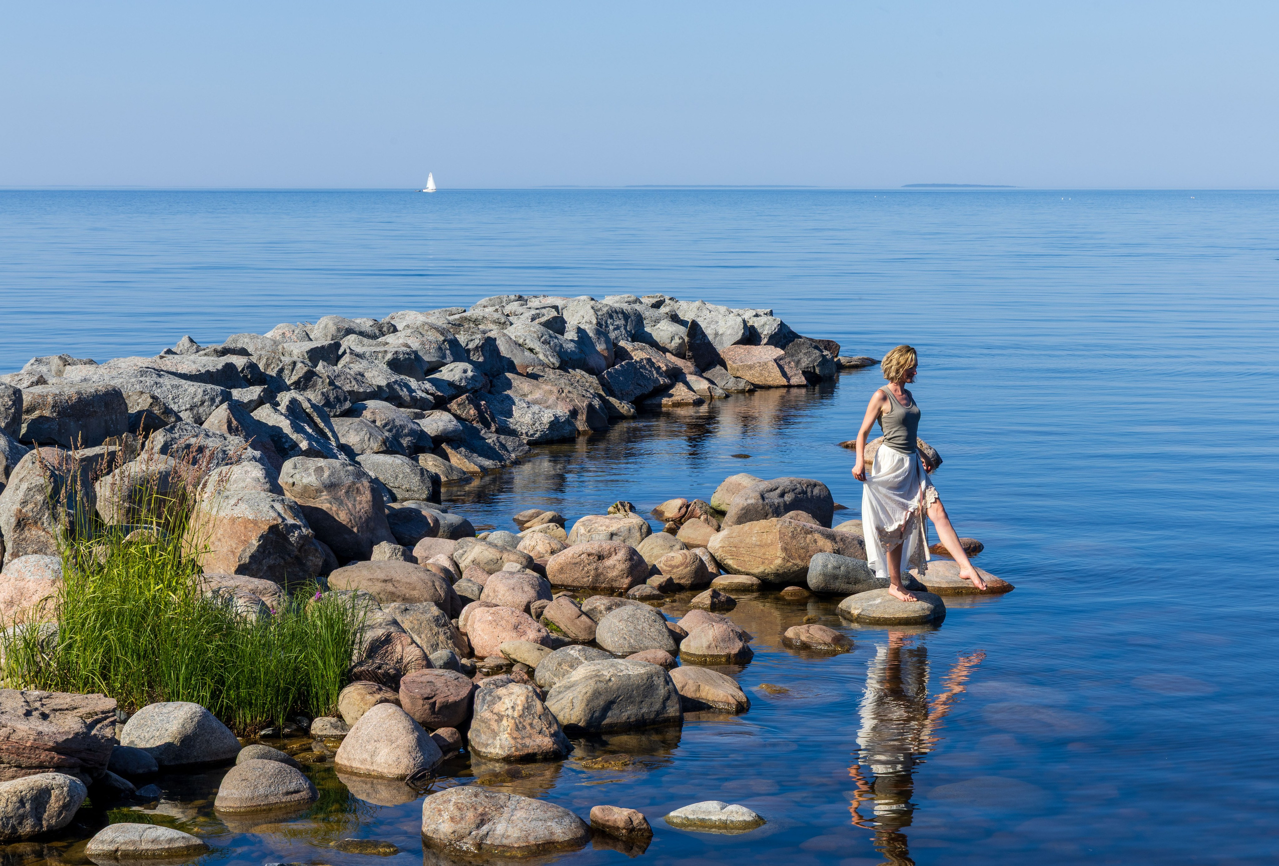 Юля на маяке. Портретный и семейный фотограф Санкт-Петербург
