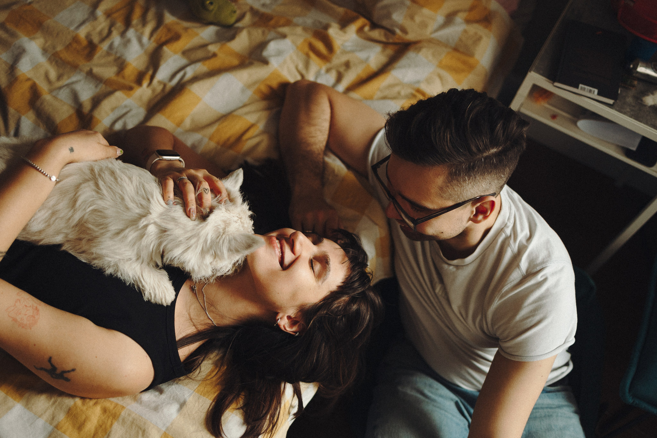 Снежуля, Мари и Саша. Фотограф анималист Анастасия Пикей