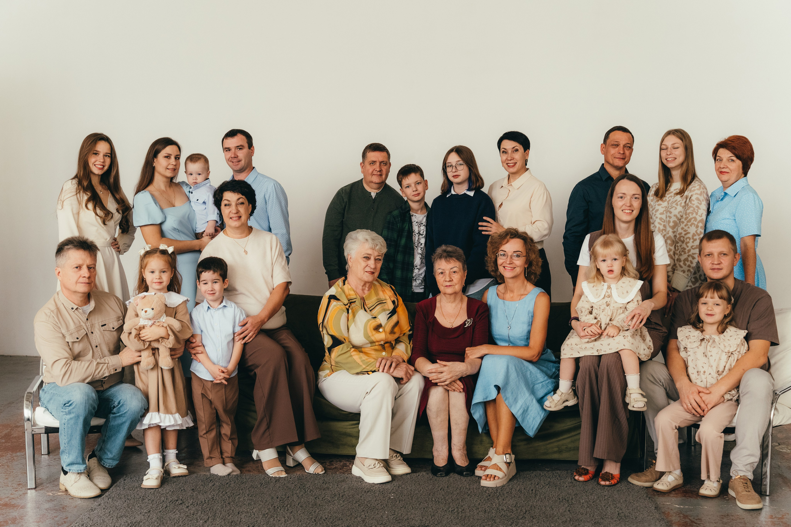Большая семья. Семейный фотограф • Домашние съемки в Нижнем Новгороде