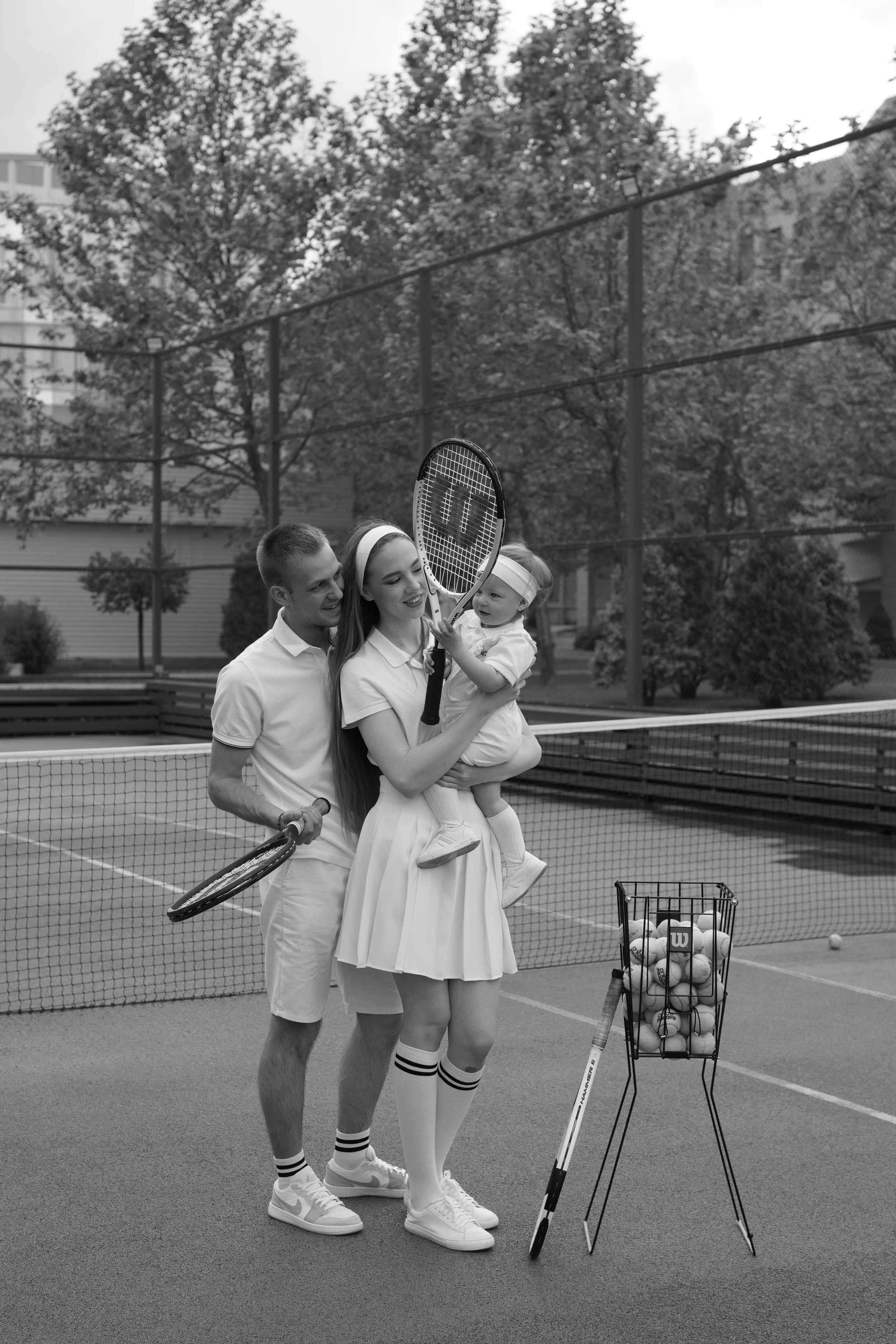 Теннис с семьей. Свадебный и семейный фотограф Афанасьева Анна в Кисловодске