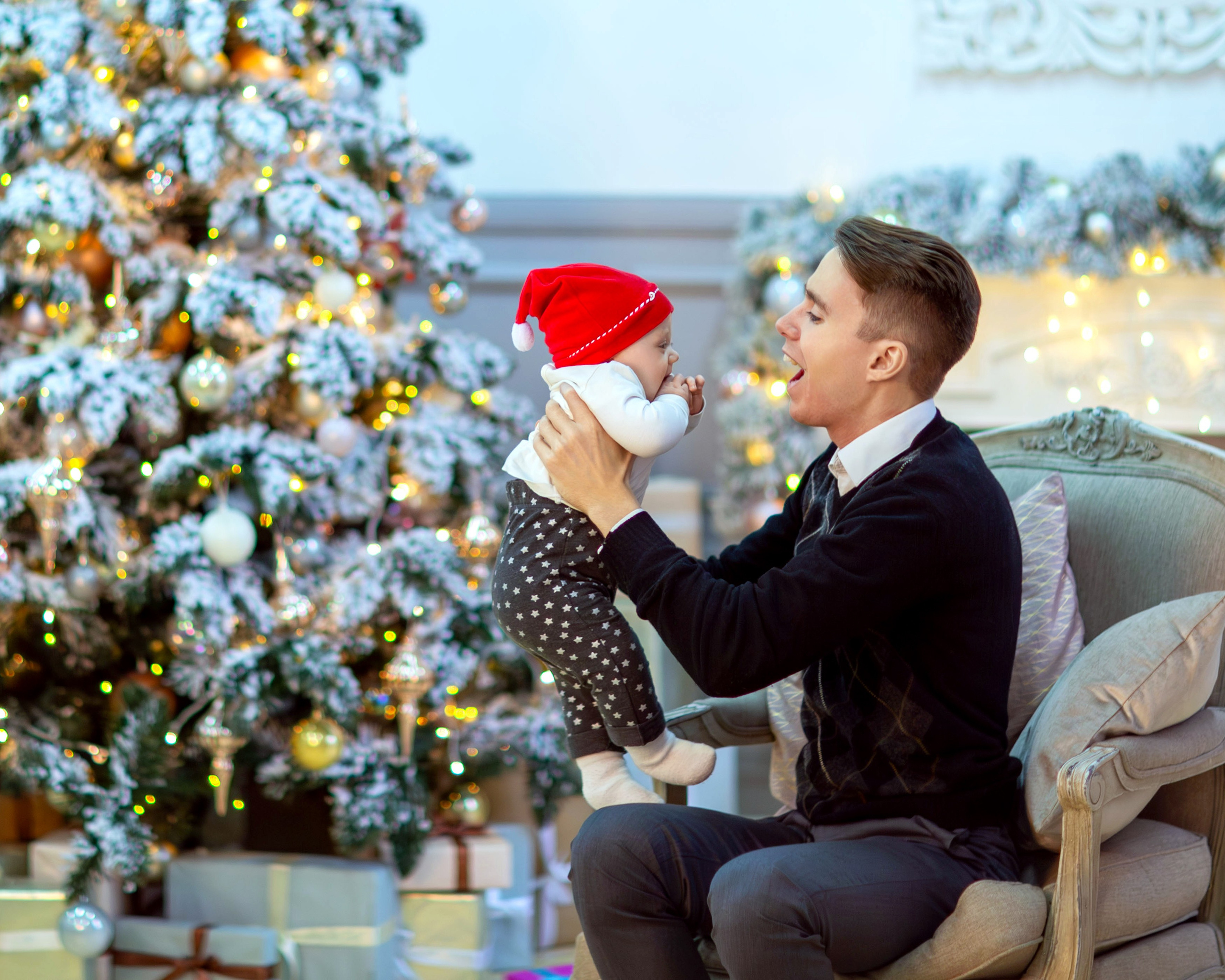 Семейная новогодняя съемка Анастасии. Семейный и детский фотограф в Москве Юлия