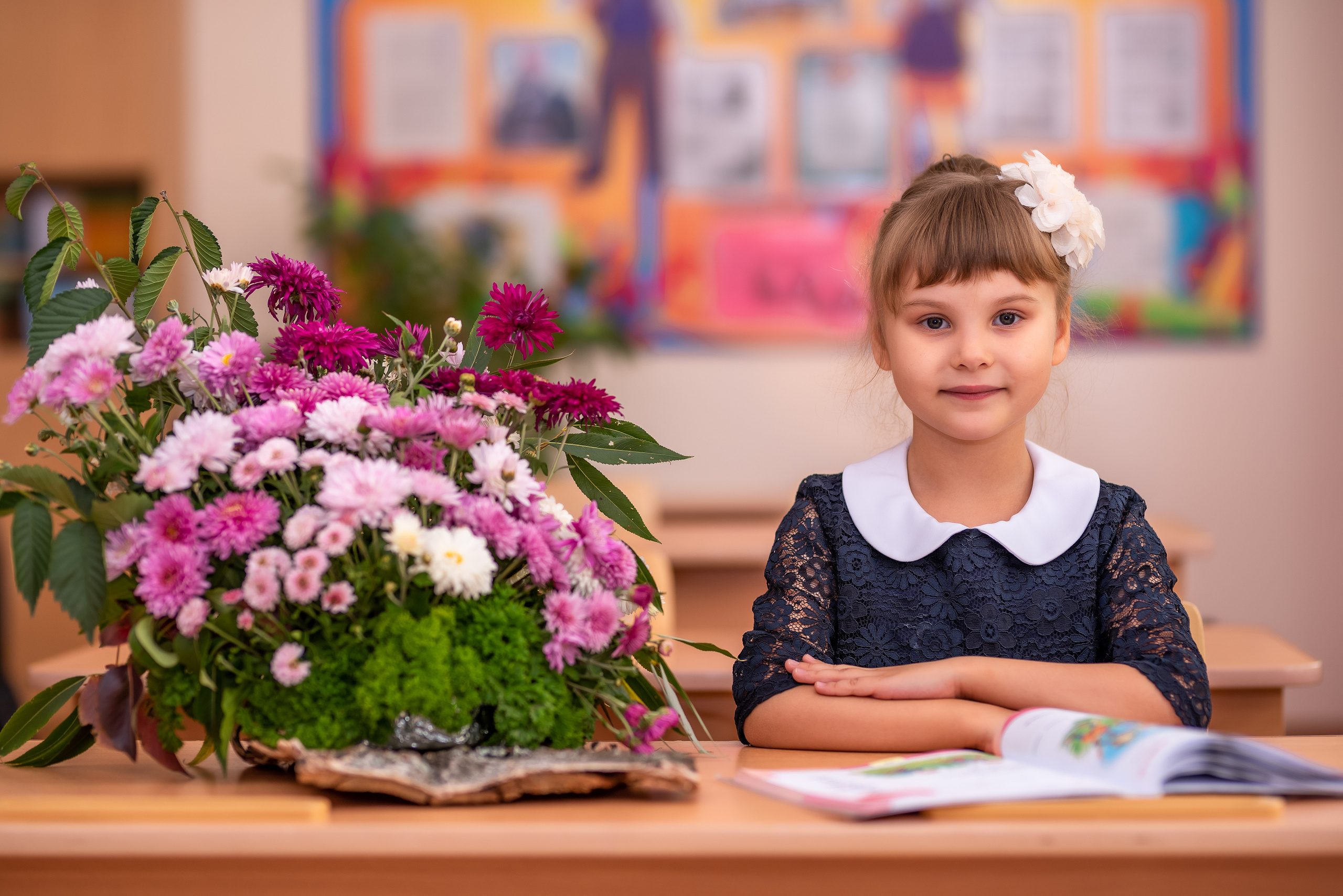 Съёмка первоклассников в начале сентября. Школьный и семейный фотограф в Ульяновске Елена Агафонова