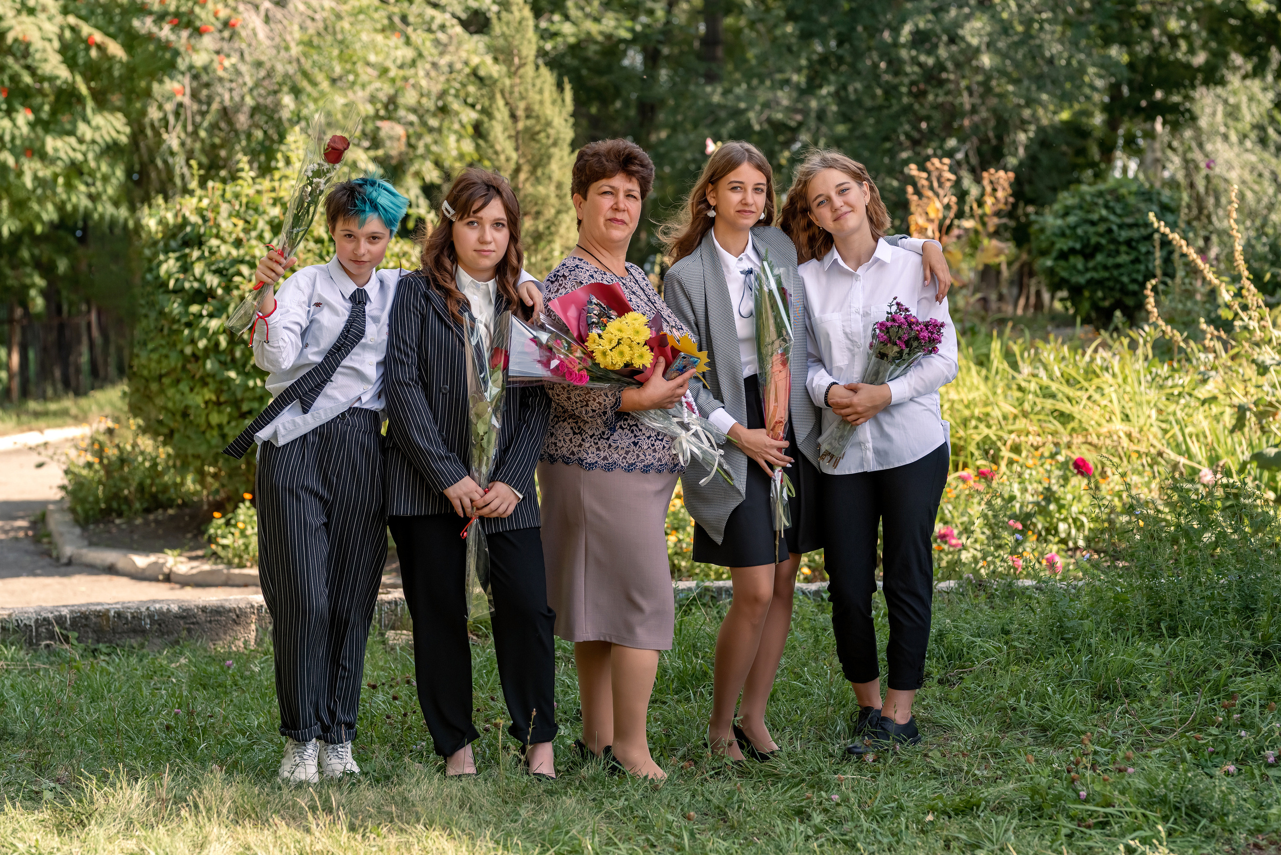 9кл 1сентября после линейки. Школьный и семейный фотограф в Ульяновске Елена Агафонова