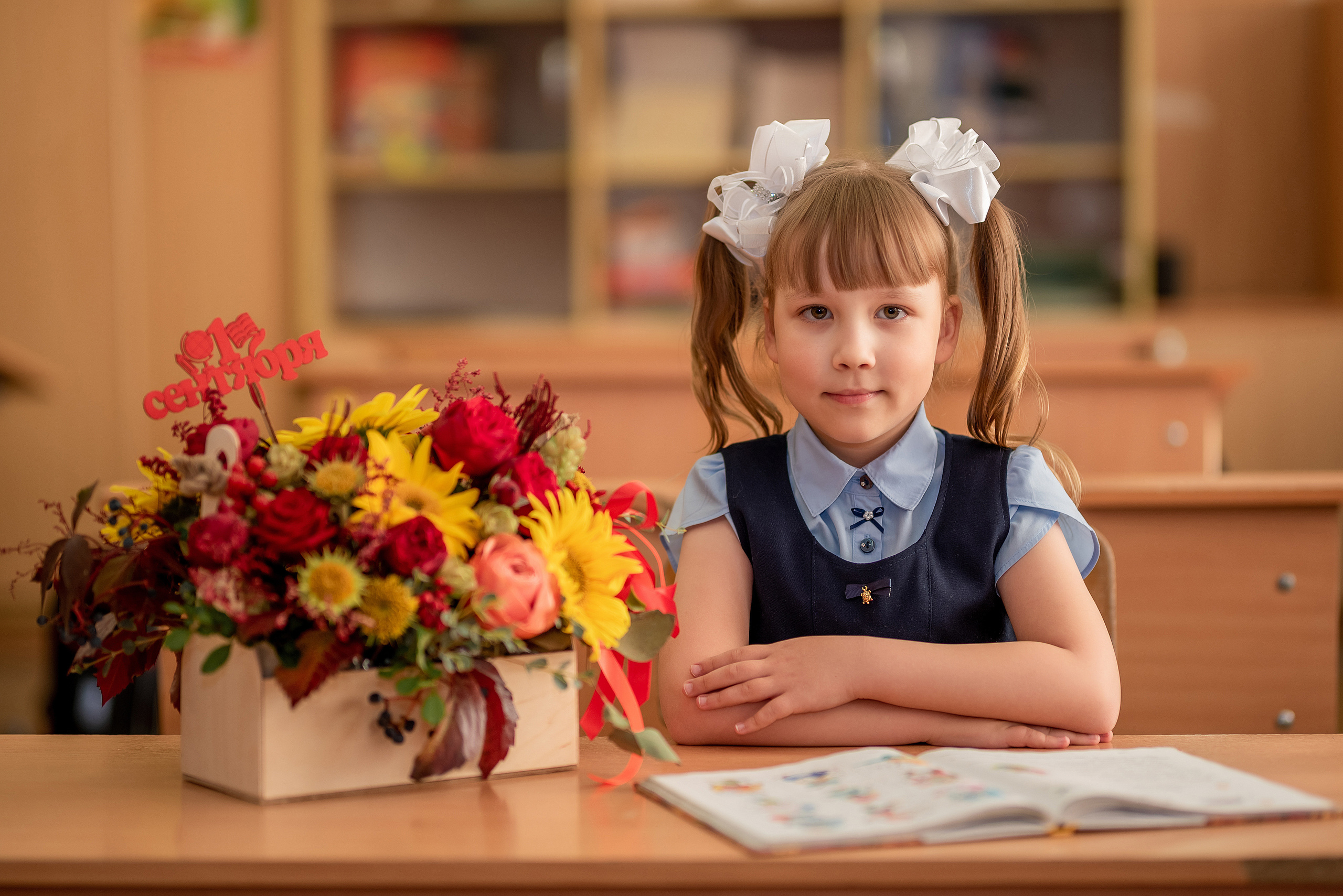 Съёмка первоклассников в начале сентября. Школьный и семейный фотограф в Ульяновске Елена Агафонова