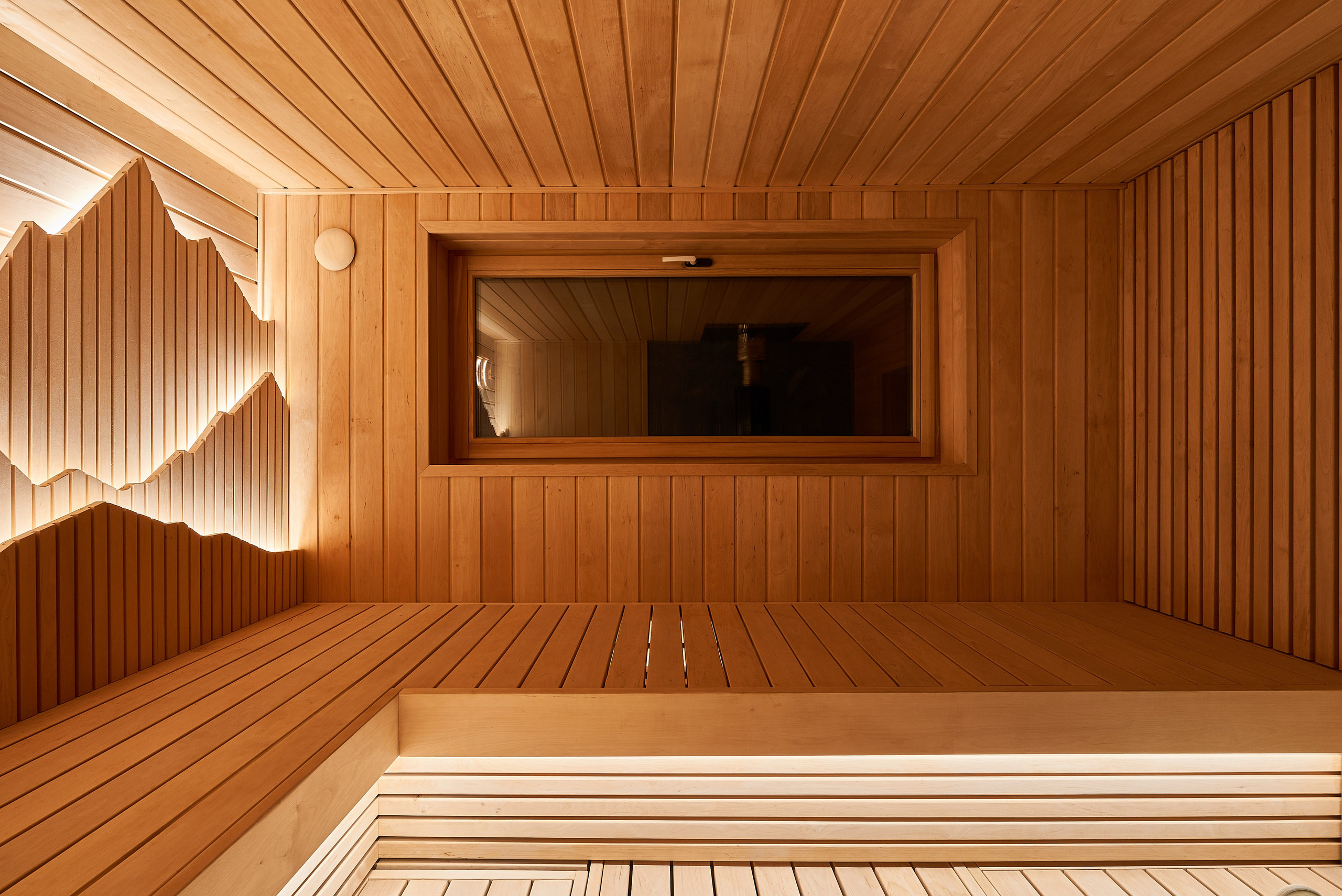 Сауна с 3D пано в виде гор, по проекту MBSaun (Бизнес съемка). Бояршинов Антон Интерьерный фотограф/видеограф Москва