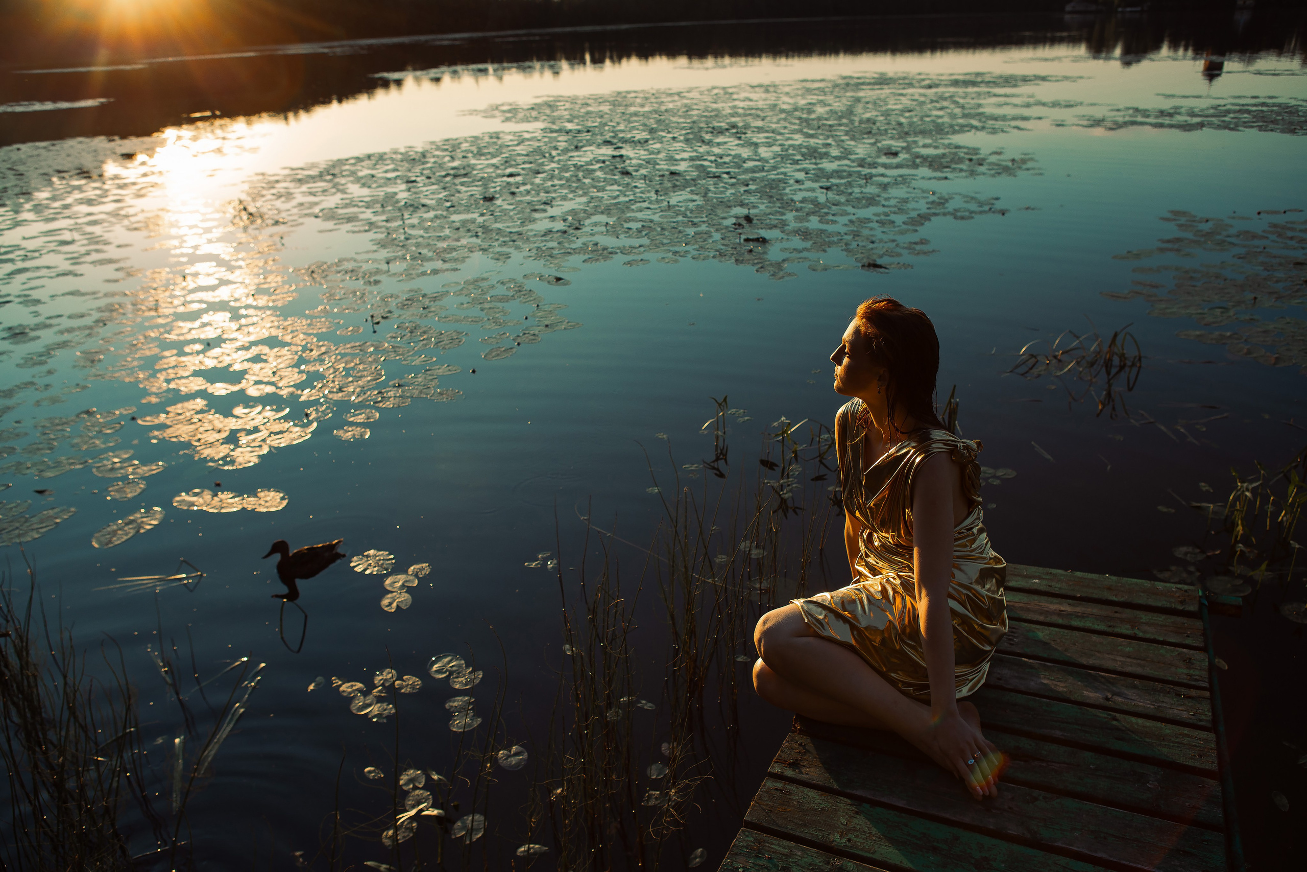 Лена в озере. Семейный и контент- фотограф Анна Уткина, Электросталь, Ногинск, Москва