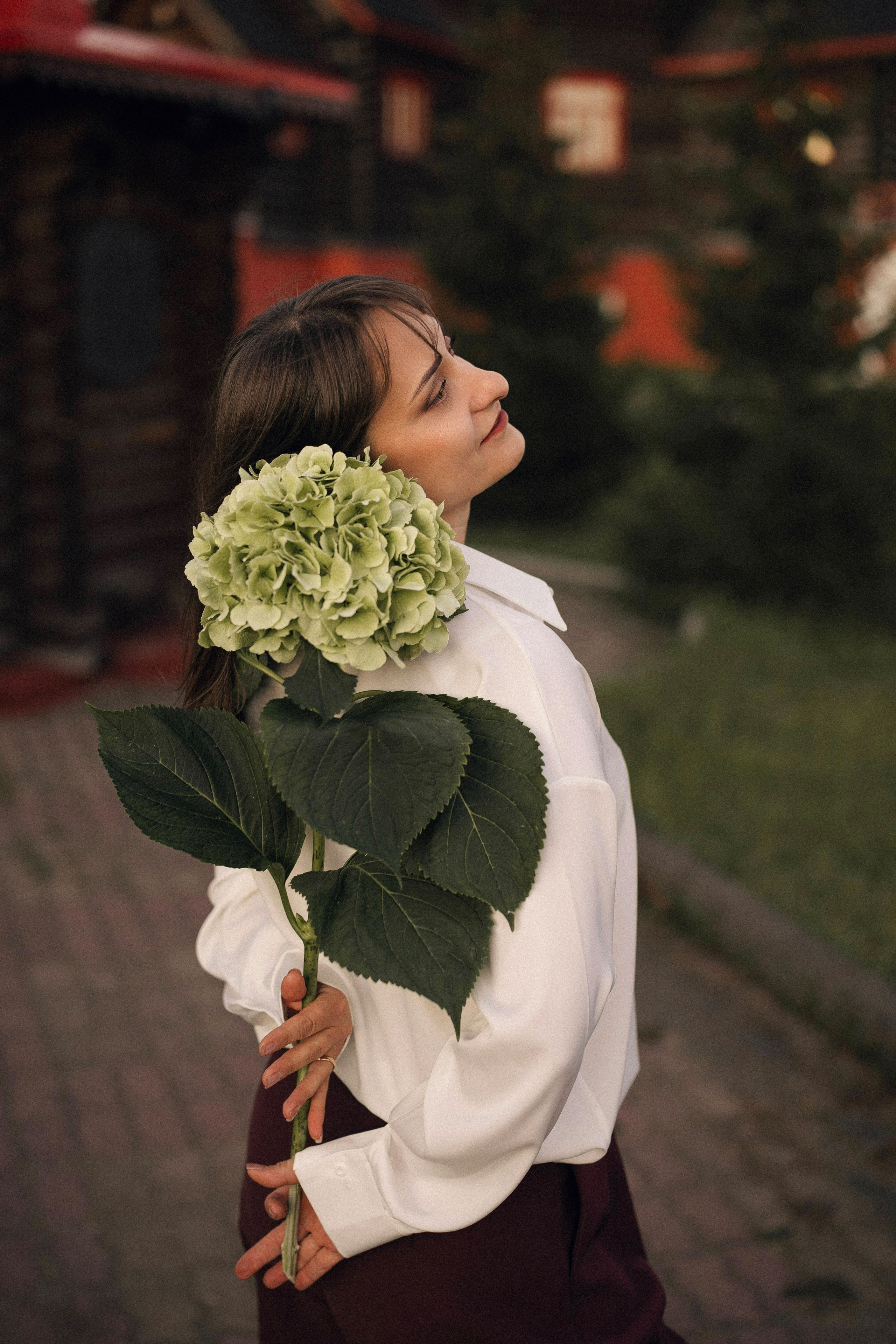 Натали с гортензией. Портретный, семейный и свадебный фотограф в Нарьян-Маре