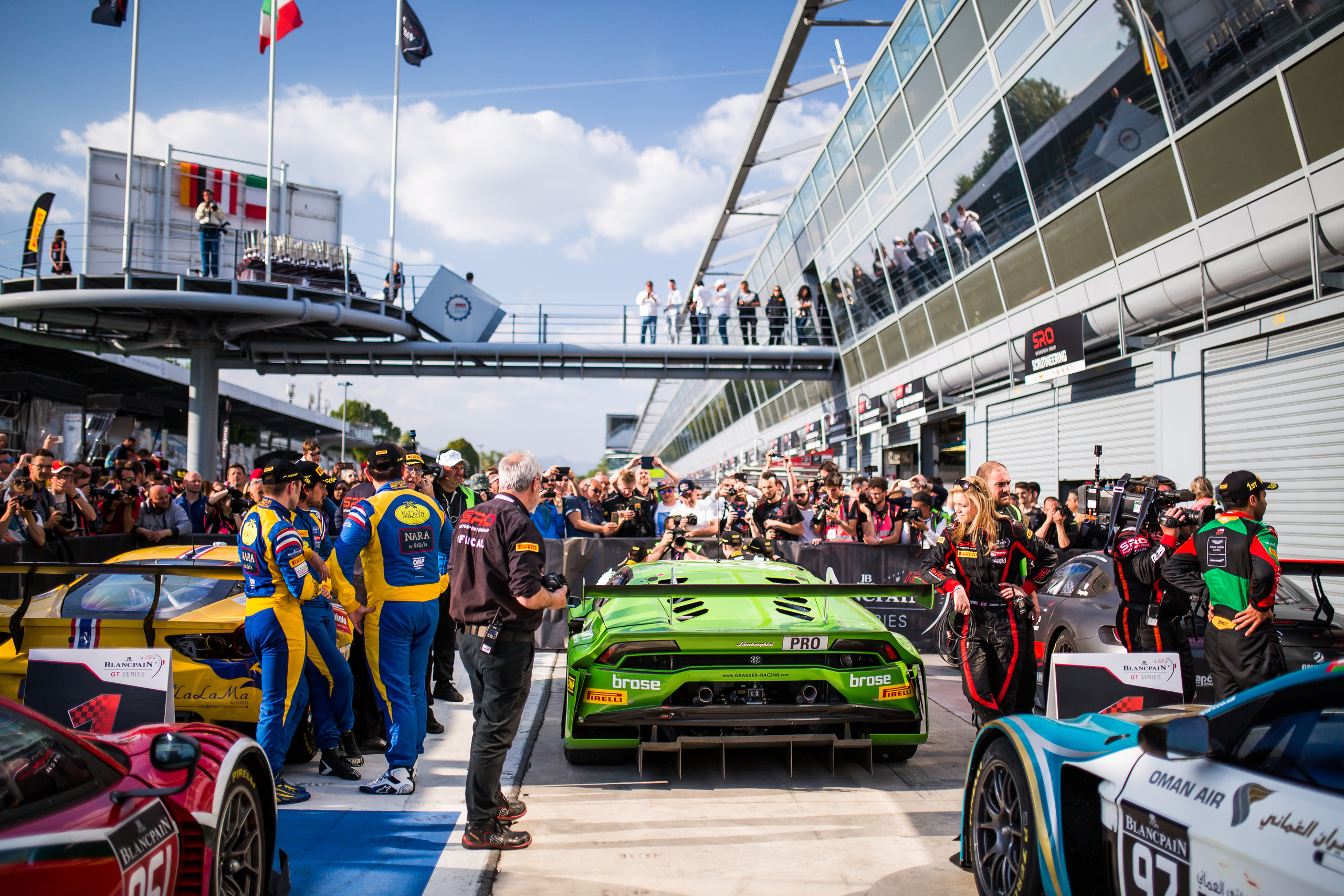 Фотосъемка автомобильной гонки на гоночной трассе