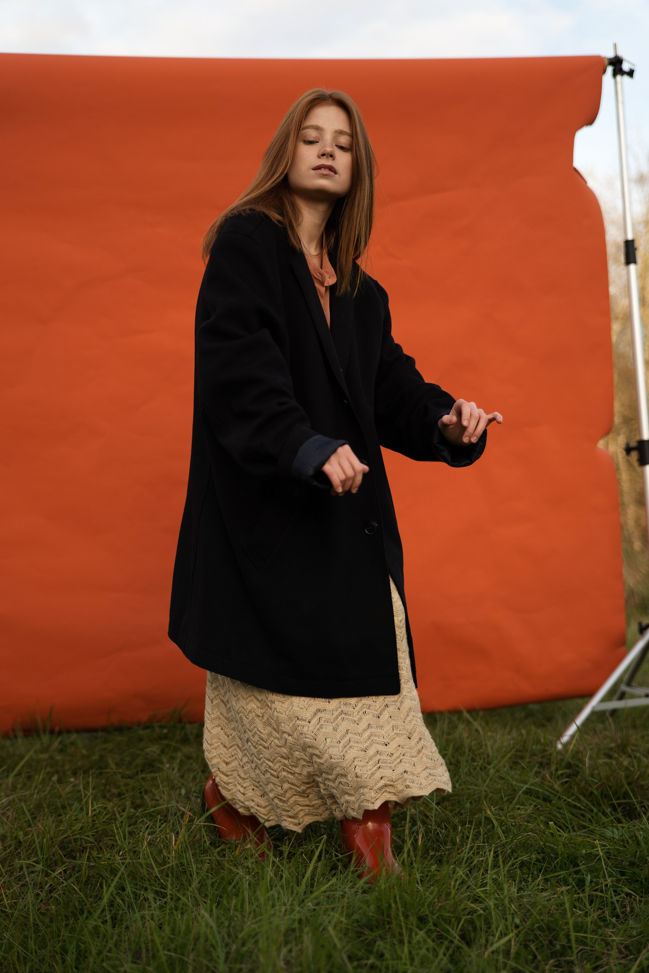 Диана. Осень. Поле. Свадебный фотограф в СПб Сергей Малиновский