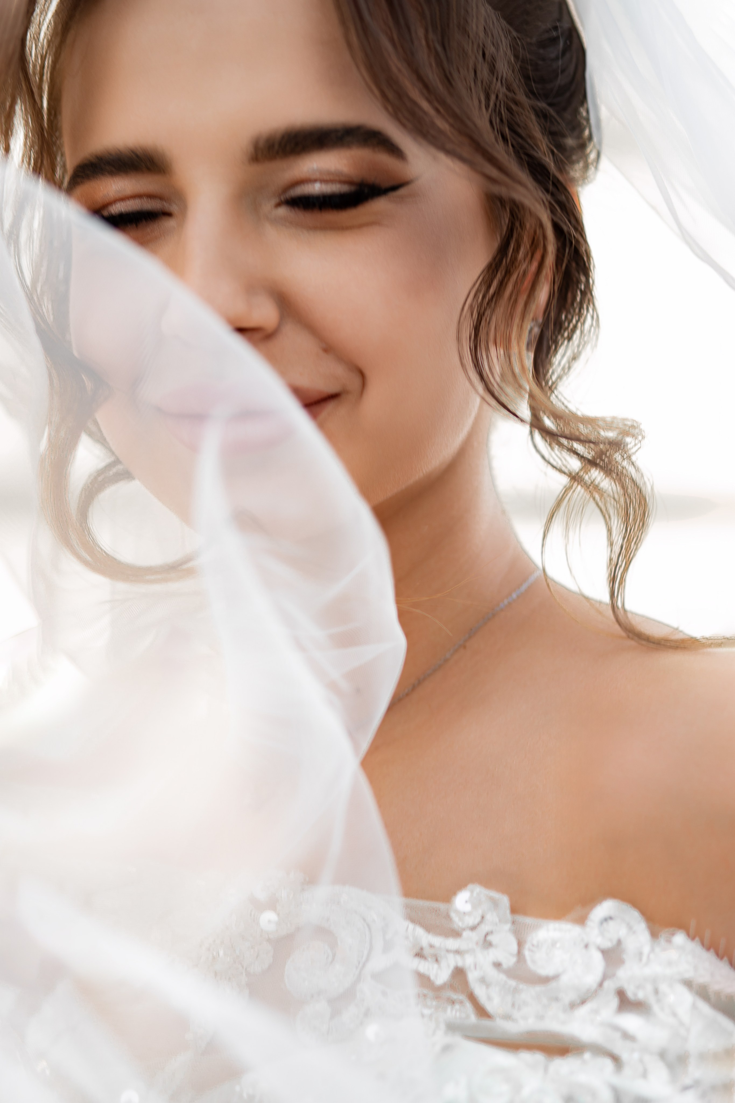 креативный портрет невесты