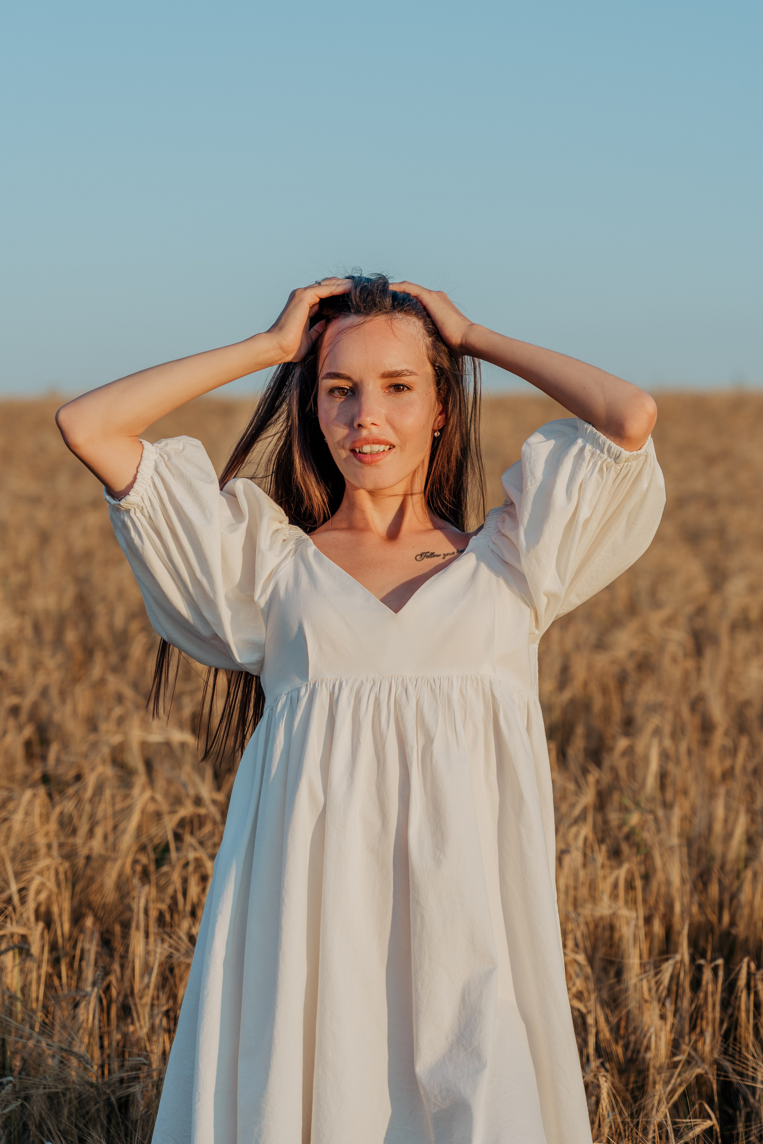 Солнце.Закат.Поле