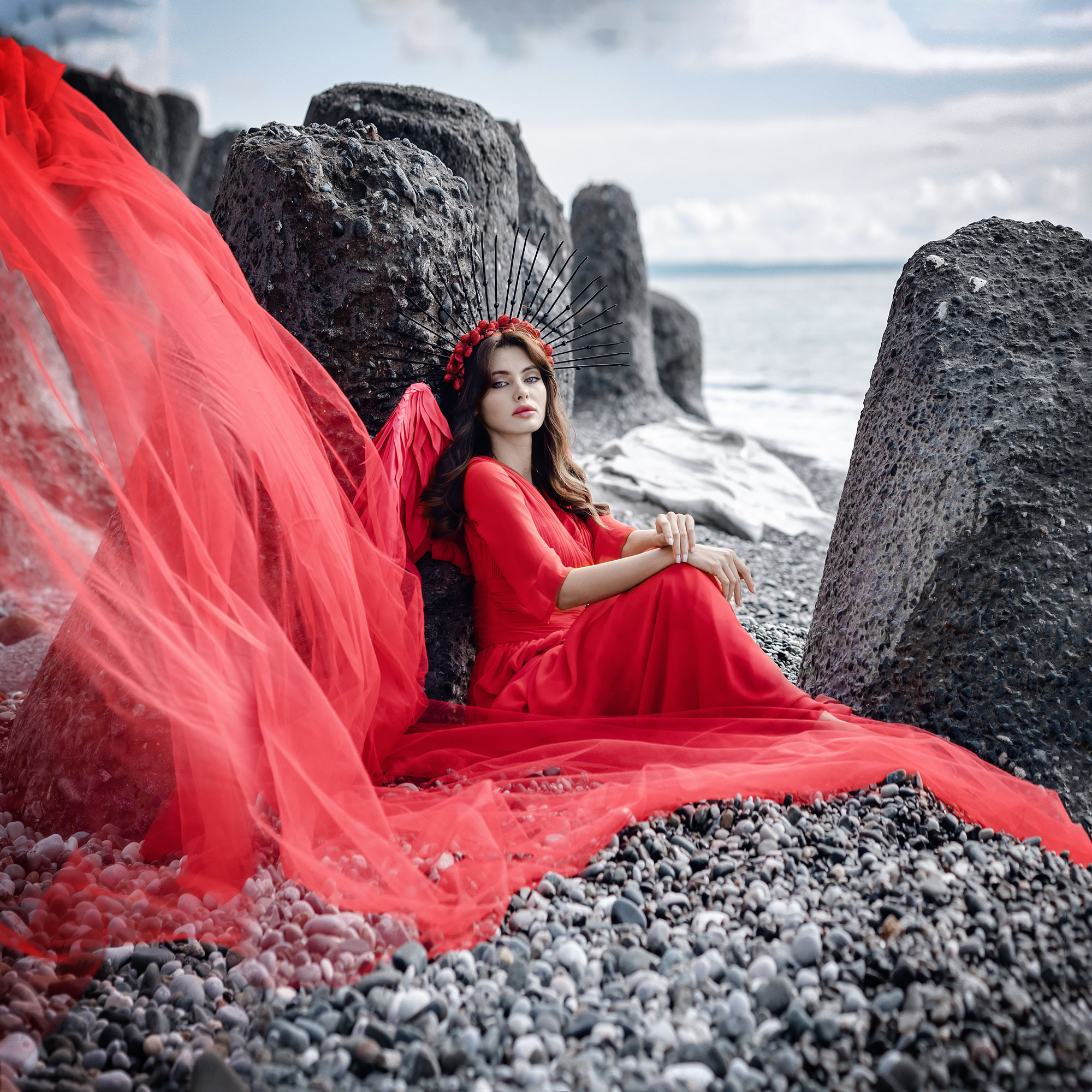 Портретная фотосессия для девушек и женщин в стиле арт. Фотограф в Москве Мухина Ирина