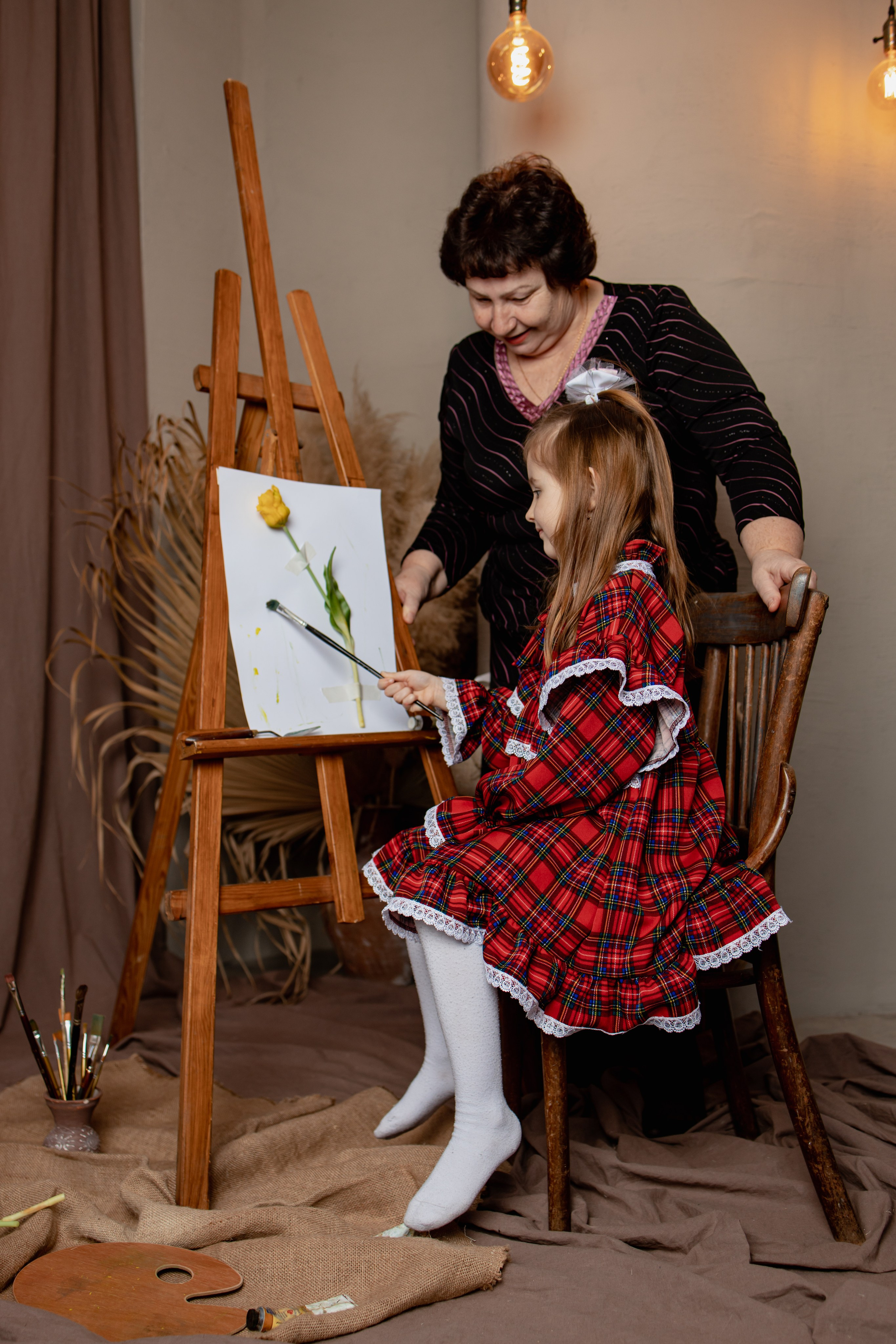 Семейная фотосессия (Весна в студии). Свадебный фотограф Краснодар Инна Кириенко