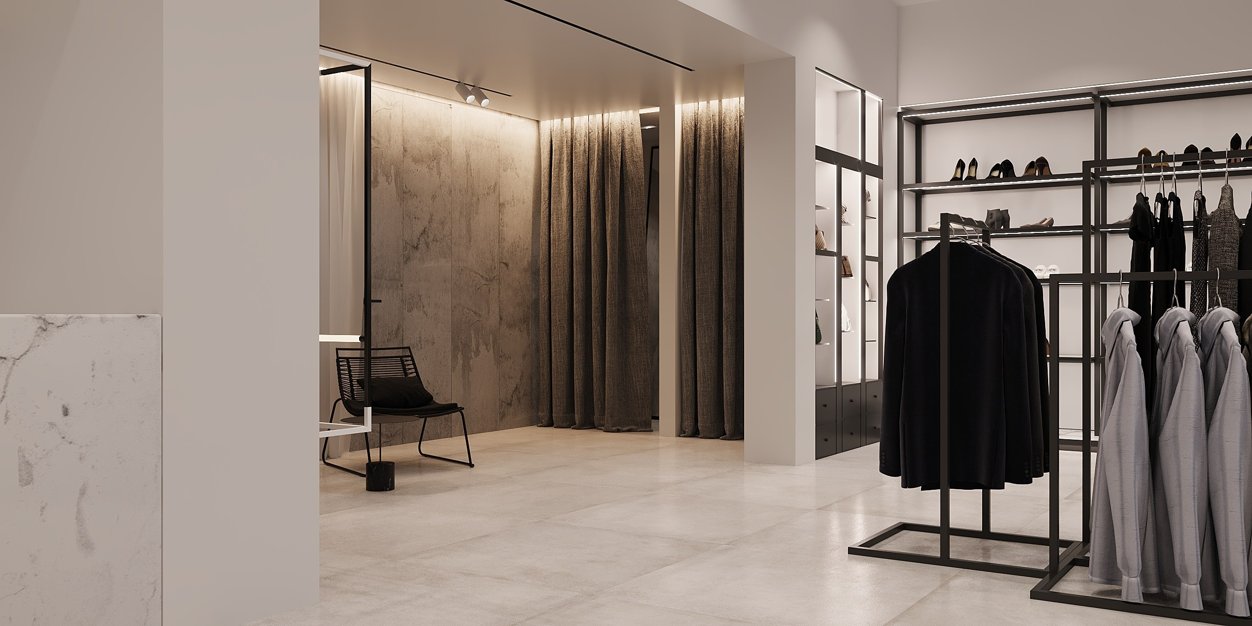 Обувной магазин Paolo Conte ТРЦ Афимолл Сити. Студия дизайна интерьера в Москве Калараш Александр