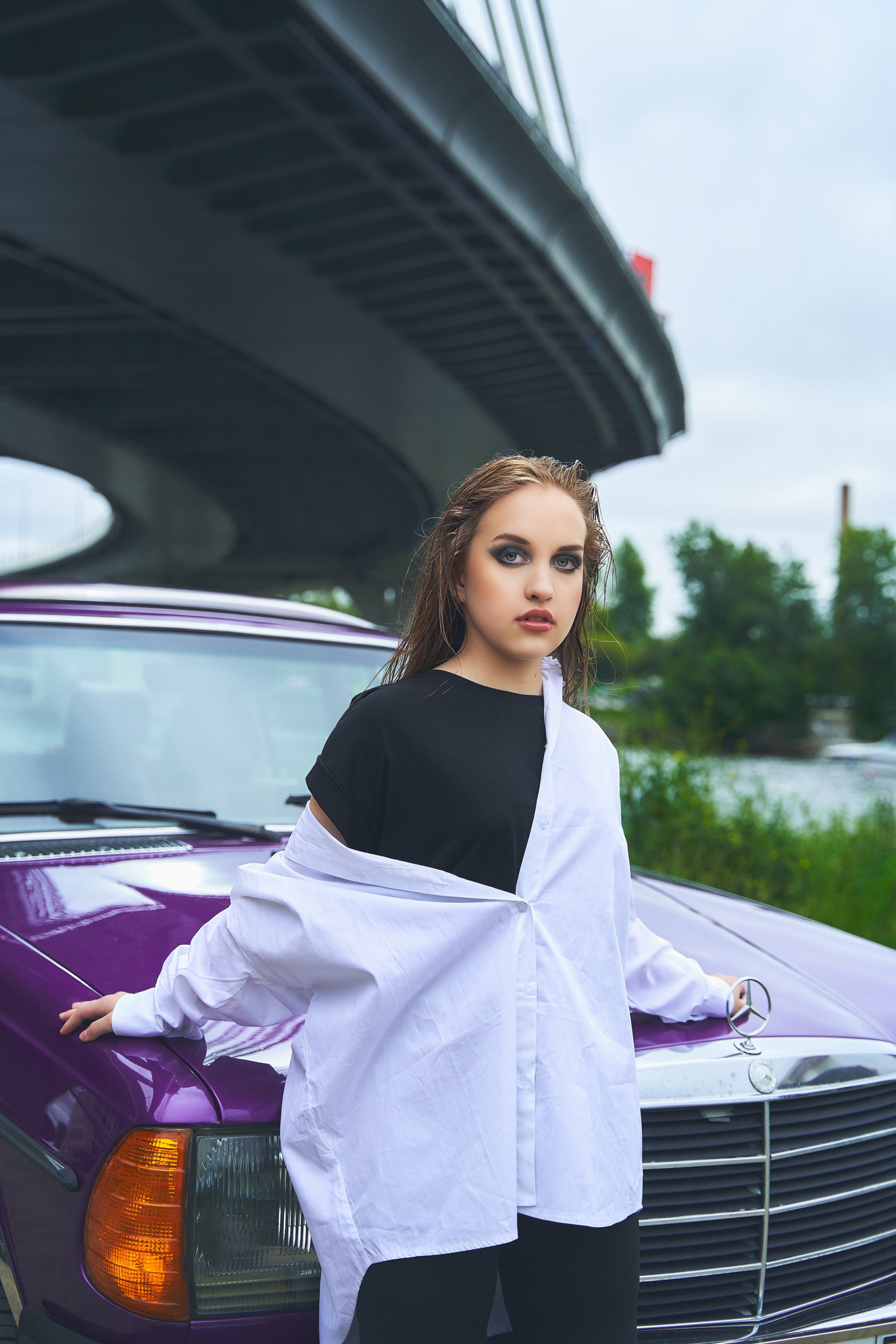 Съёмка с ретро автомобилем. Дети — balli school. Фотограф Барт Полина. Снимаю в Санкт-Петербурге, Москве, Приозерске