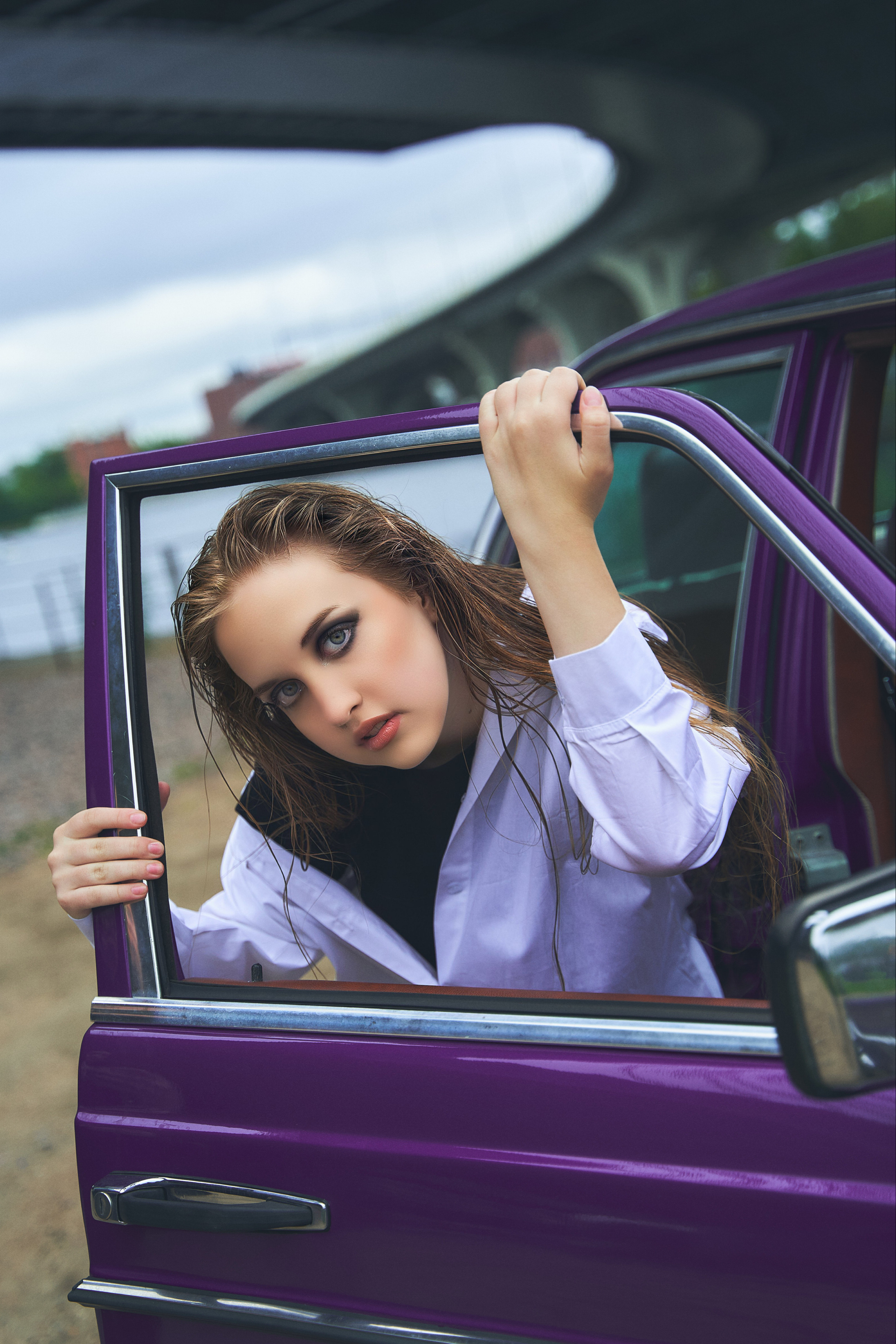 Съёмка с ретро автомобилем. Дети — balli school. Фотограф Барт Полина. Снимаю в Санкт-Петербурге, Москве, Приозерске