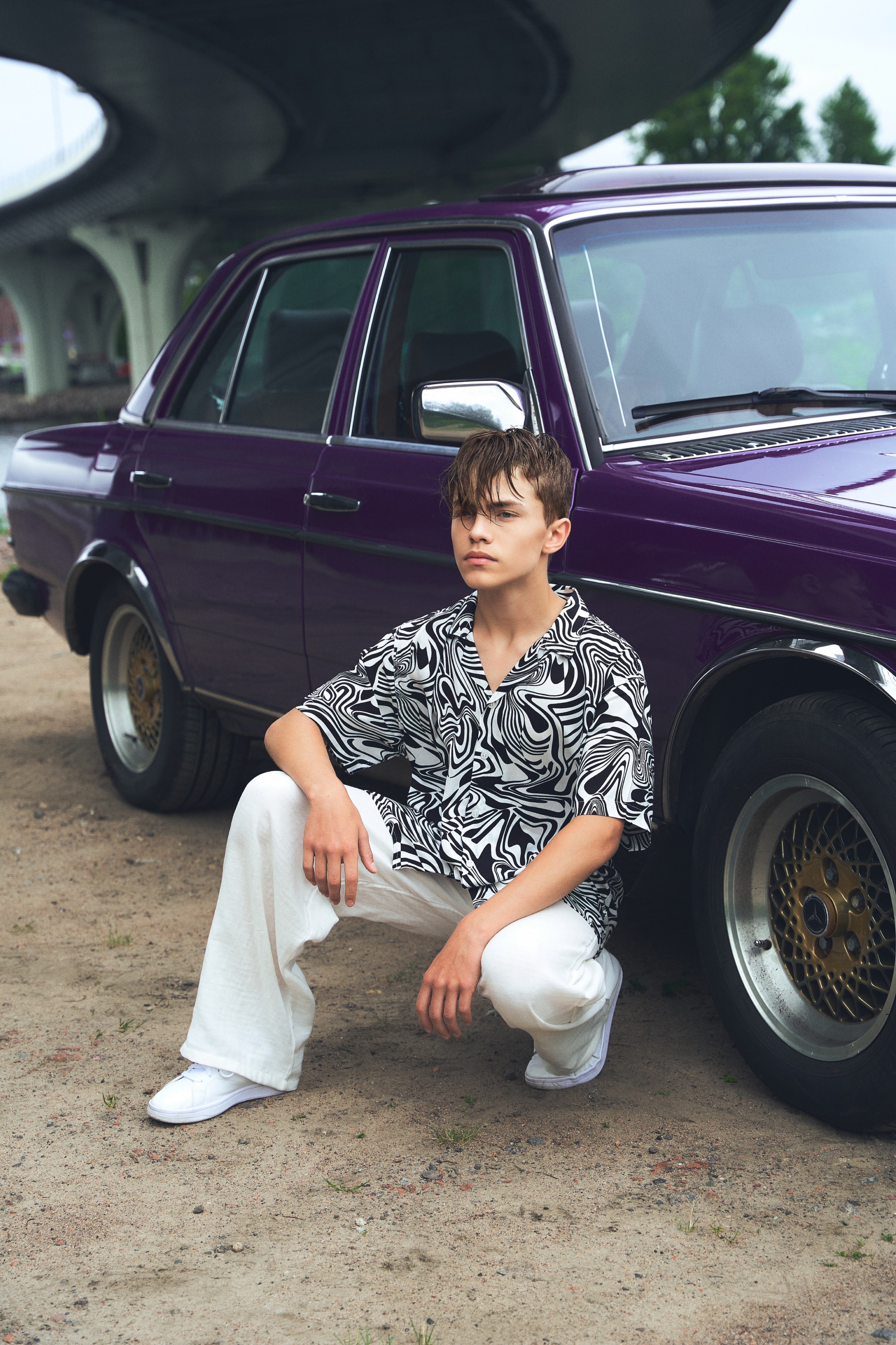 Съёмка с ретро автомобилем. Дети — balli school. Фотограф Барт Полина. Снимаю в Санкт-Петербурге, Москве, Приозерске