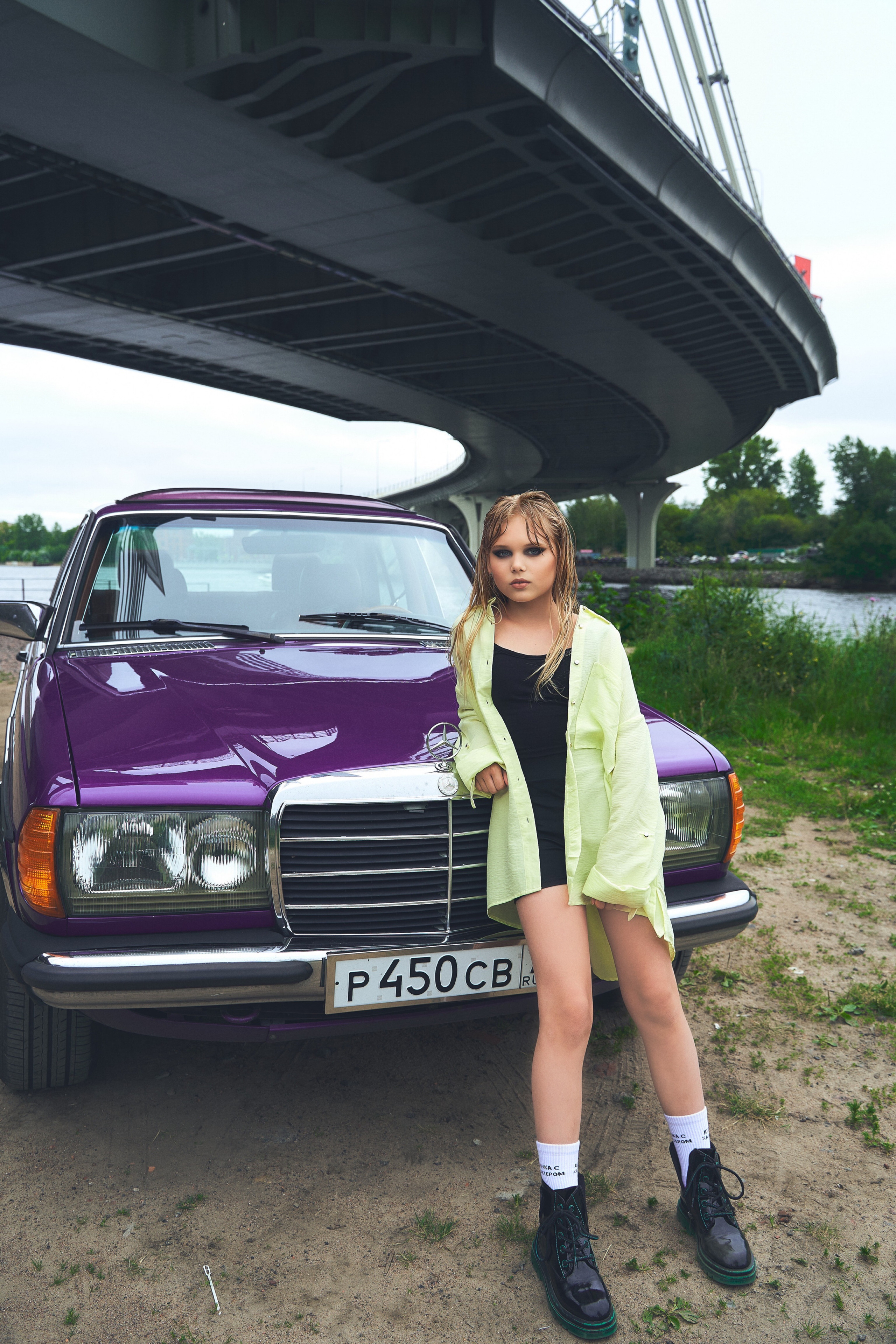 Съёмка с ретро автомобилем. Дети — balli school. Фотограф Барт Полина. Снимаю в Санкт-Петербурге, Москве, Приозерске