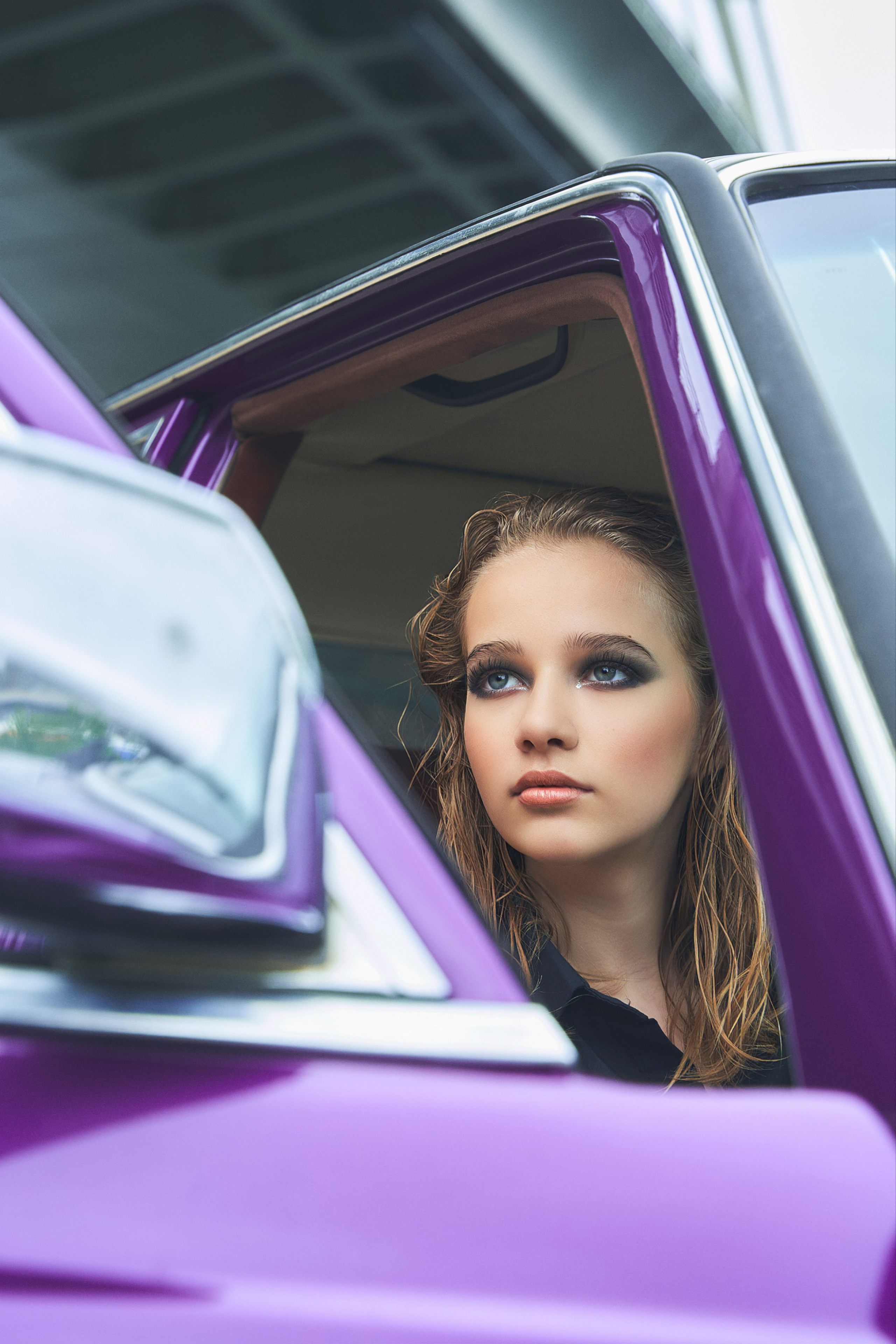 Съёмка с ретро автомобилем. Дети — balli school. Фотограф Барт Полина. Снимаю в Санкт-Петербурге, Москве, Приозерске