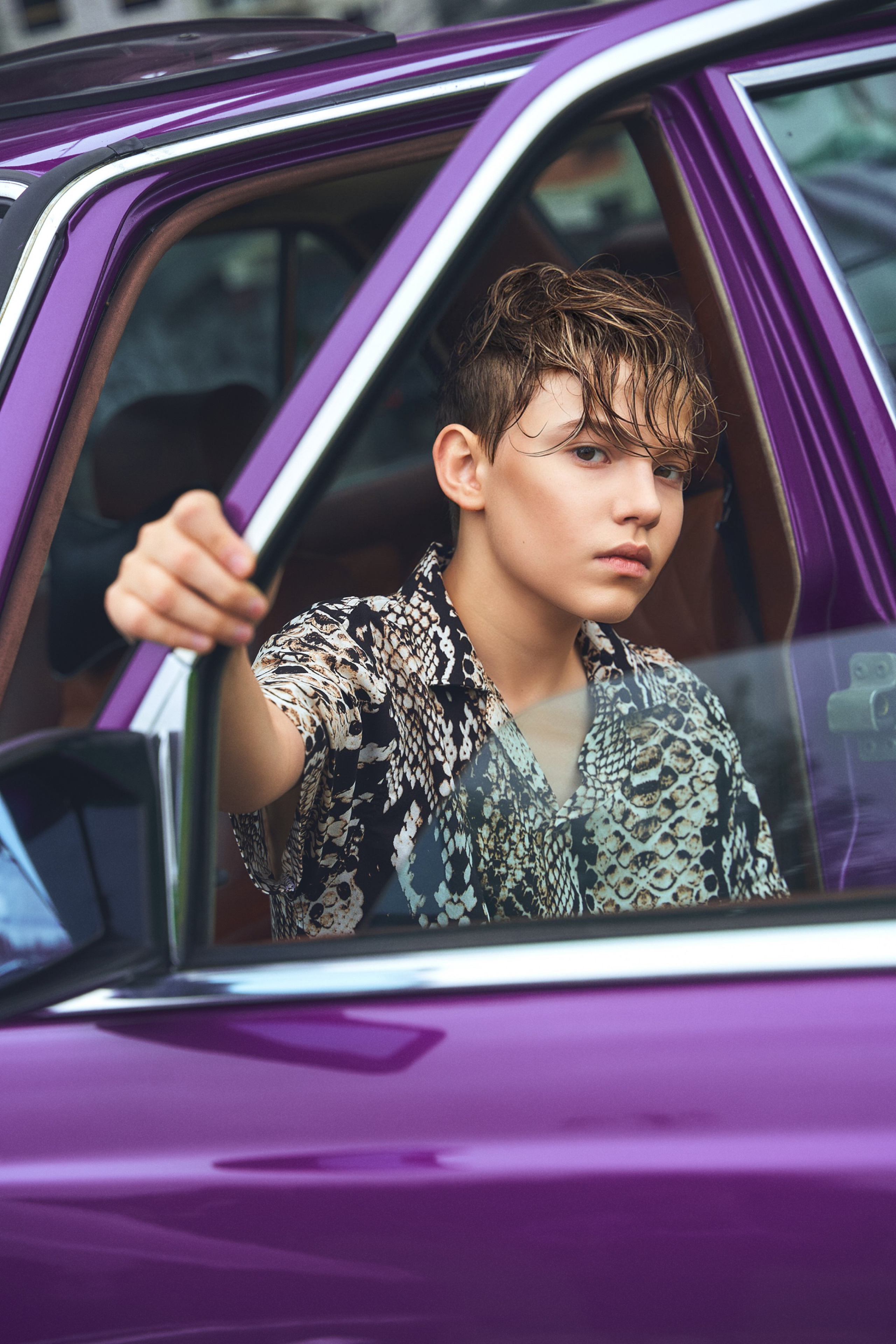 Съёмка с ретро автомобилем. Дети — balli school. Фотограф Барт Полина. Снимаю в Санкт-Петербурге, Москве, Приозерске