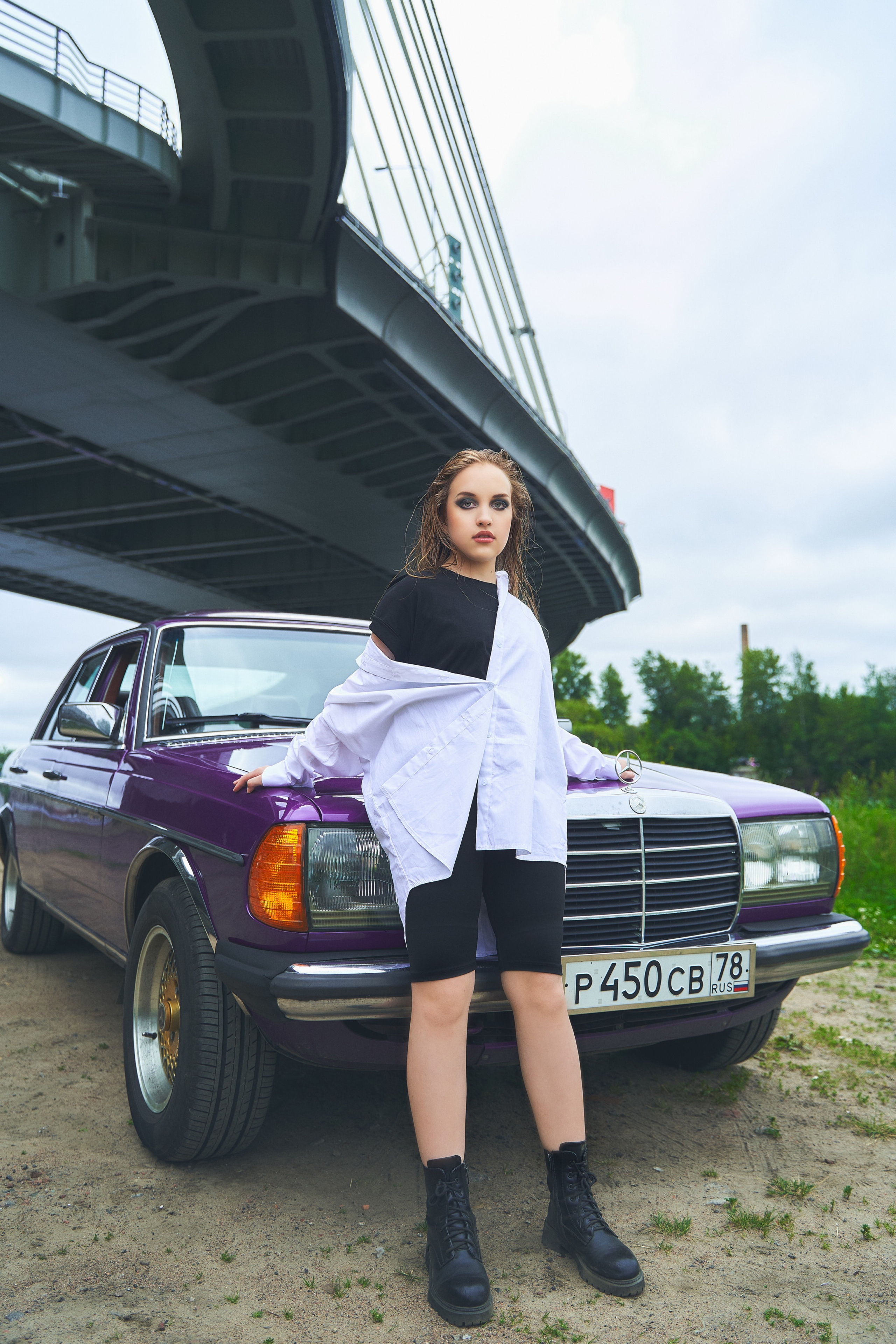 Съёмка с ретро автомобилем. Дети — balli school. Фотограф Барт Полина. Снимаю в Санкт-Петербурге, Москве, Приозерске