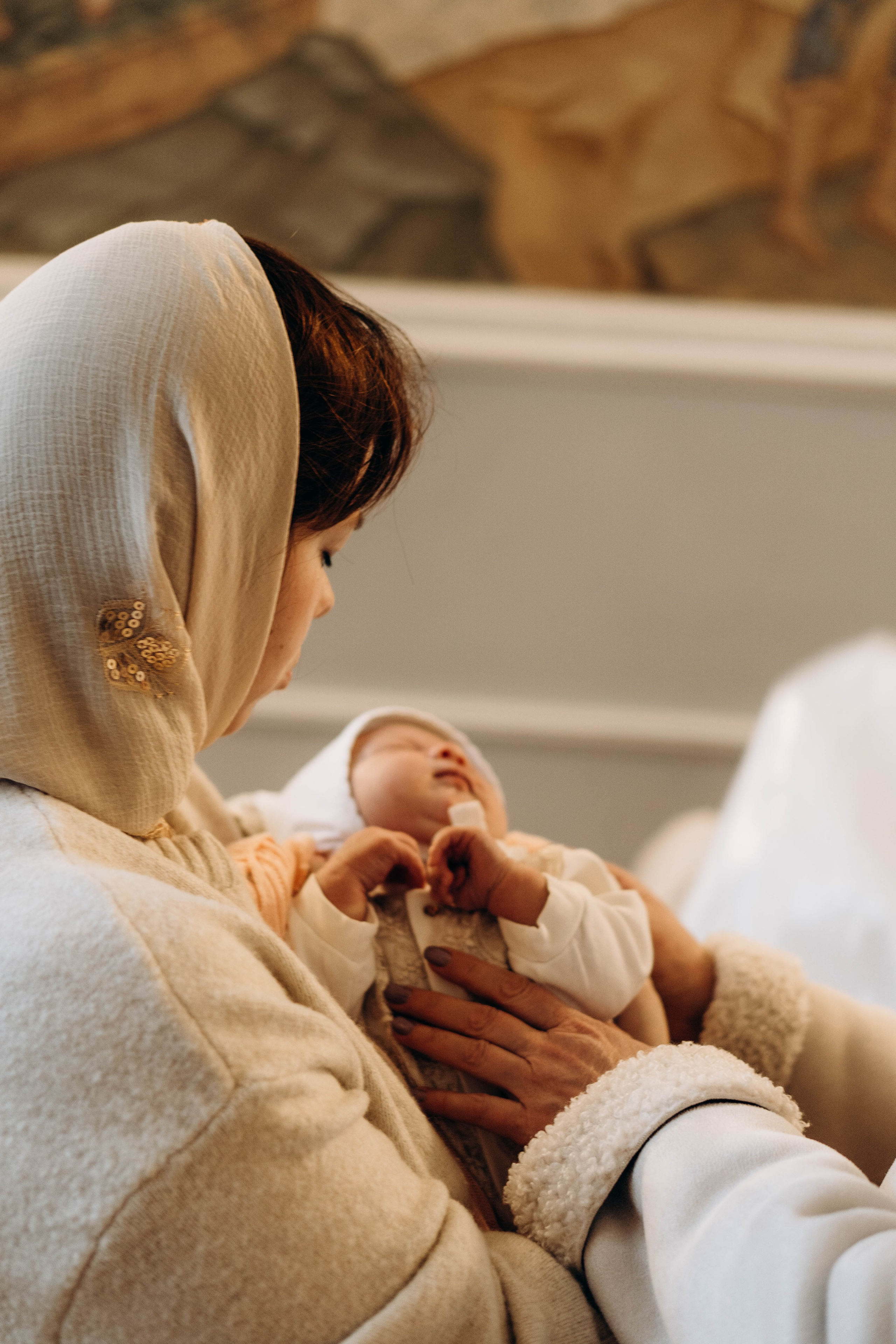 Крещение Евы Храм Живоначальной Троицы в Борисово. Фотограф Москва Валерия Веденина