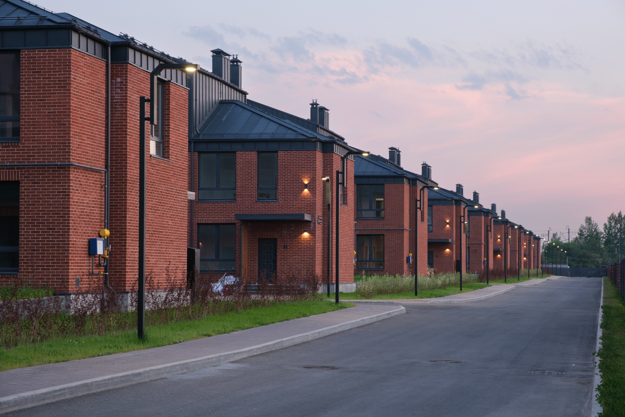 Архитектурная фотосъёмка коттеджного посёлка