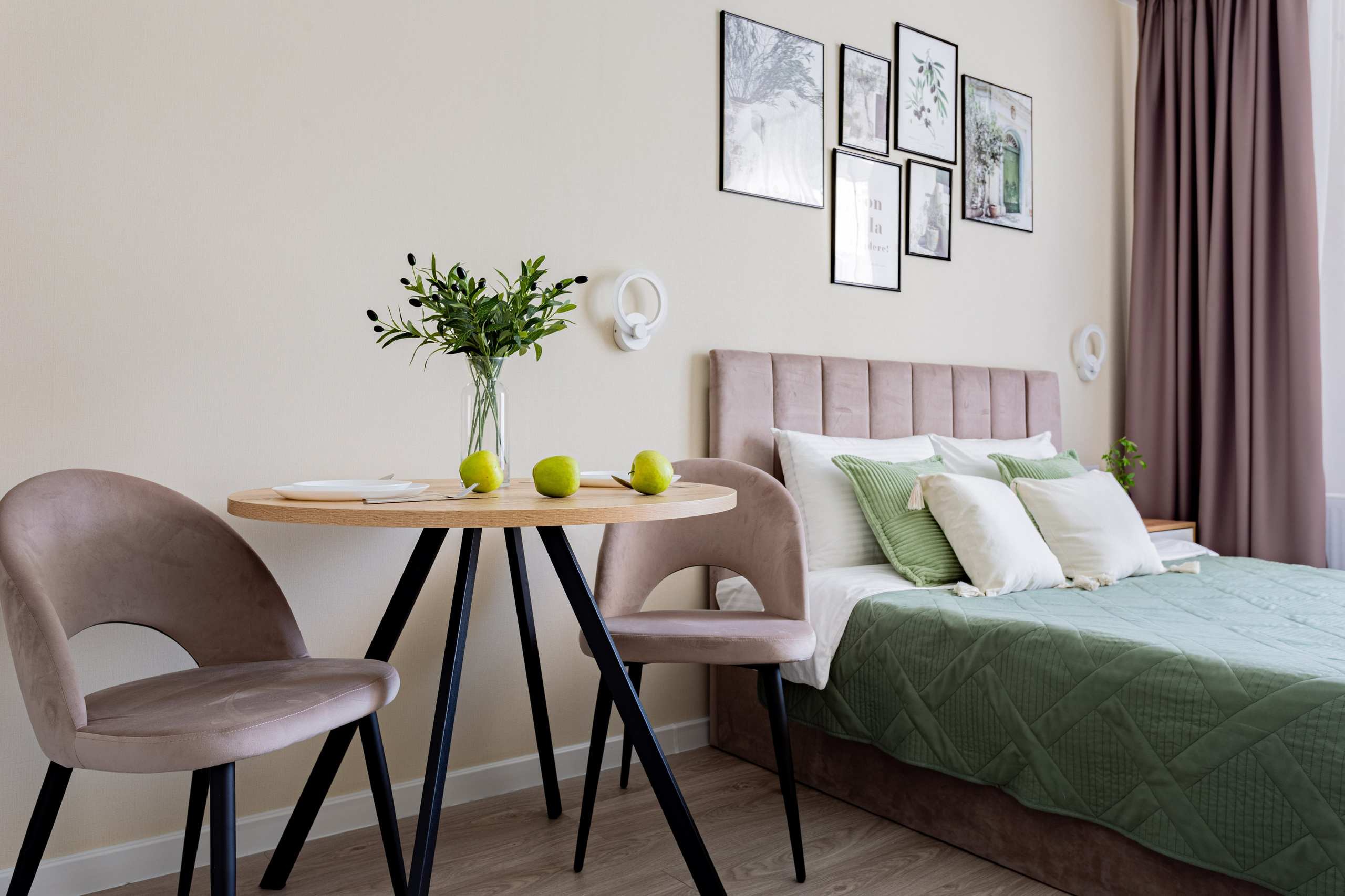 Комплектация студии с ремонтом от застройщика. Интерьерный фотограф. Хоумстейджер. Сочи/Адлер/Красная поляна