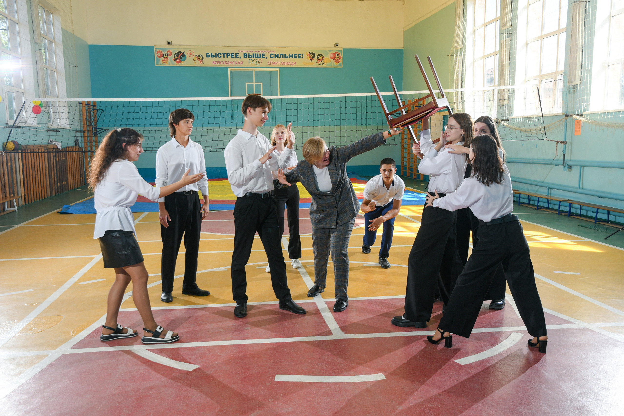 Фотосессия для выпускного альбома в стенах школы. Вячеслав Скрипник Фотограф Краснодар