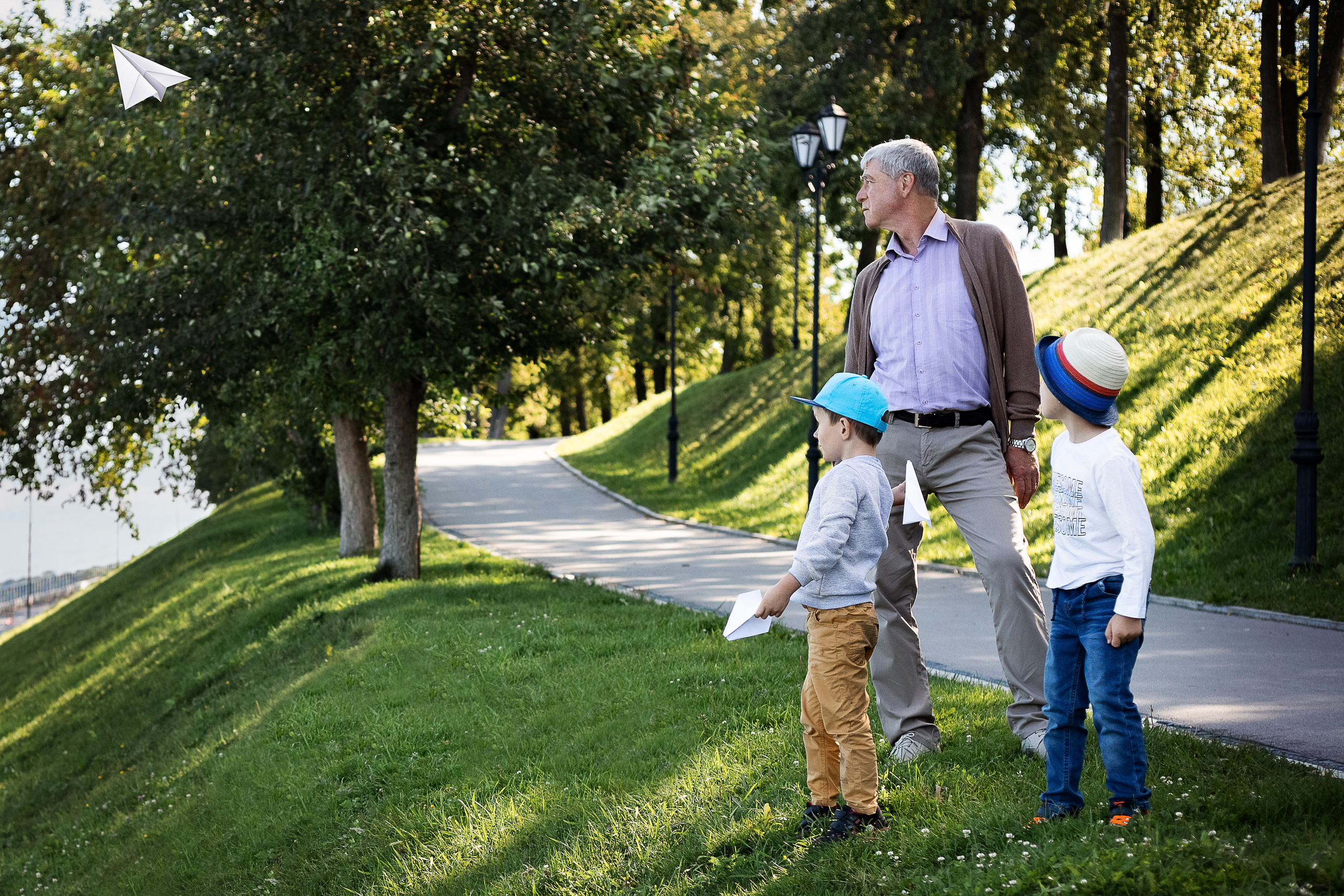 Отец с сыновьями. Фотосессия семейная Пермь